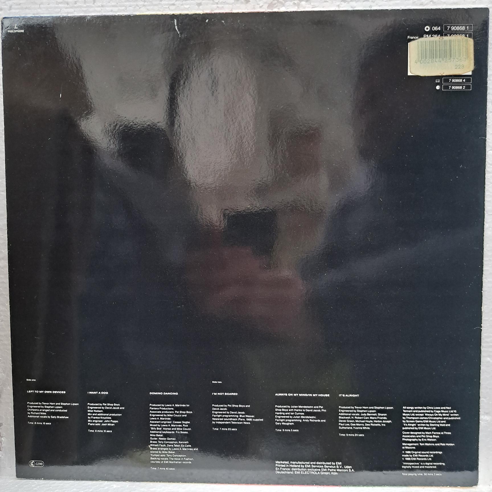 Pet Shop Boys – Introspective Disc VINIL LP VG VG+ - imagine 2