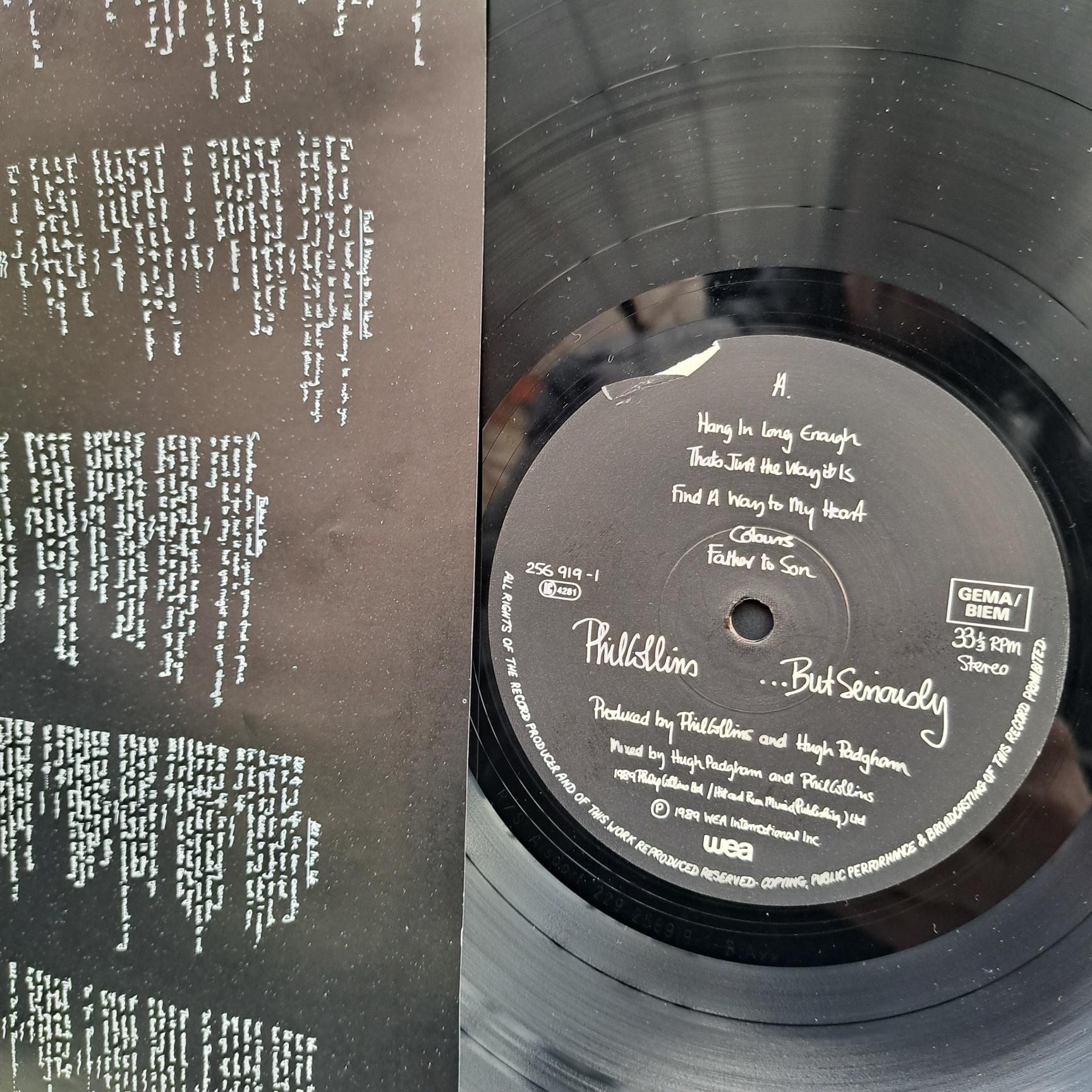 Phil Collins – …But Seriously Disc VINIL LP VG VG+ (R1) - imagine 3