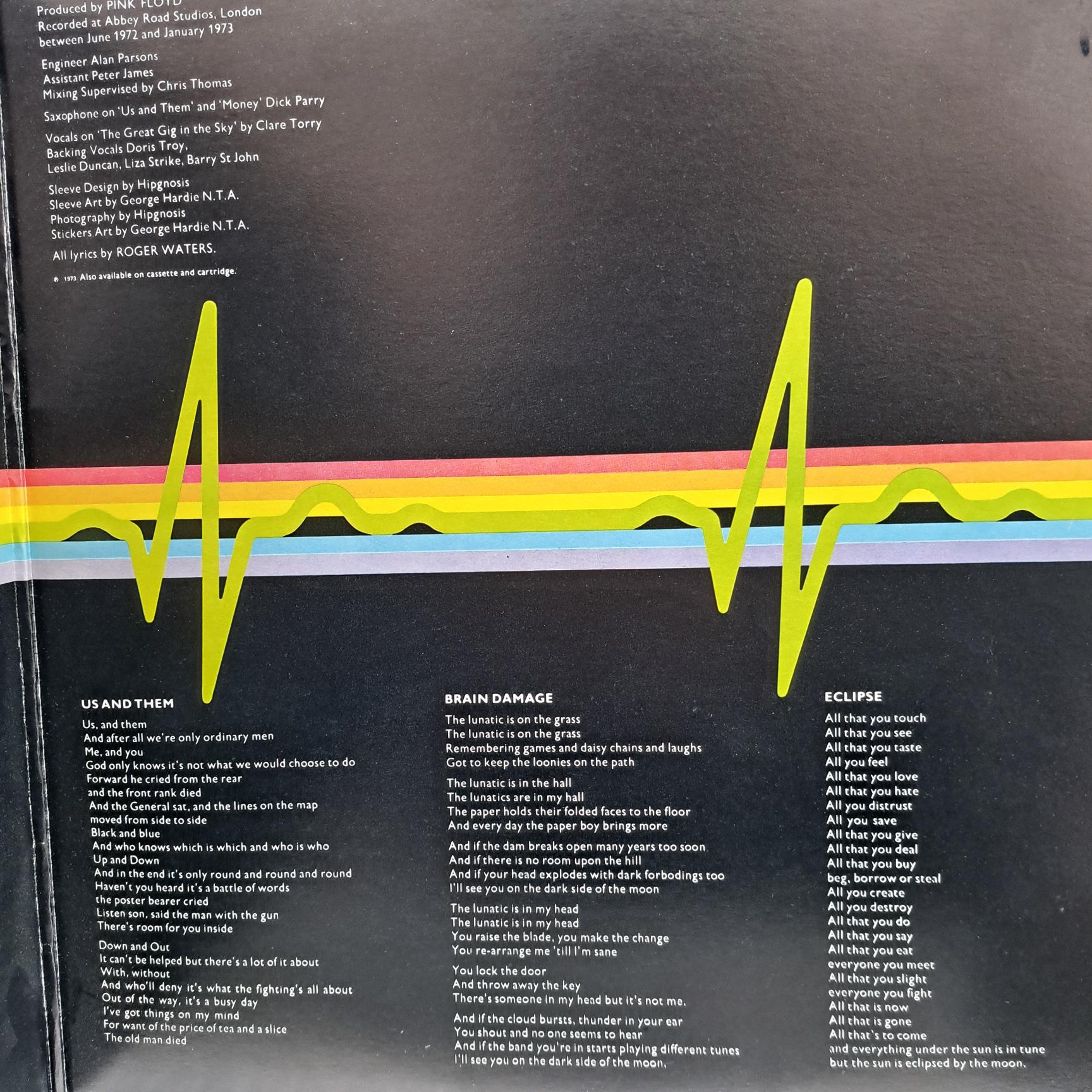 Pink Floyd – The Dark Side Of The Moon Disc VINIL LP VG VG+ Italy - imagine 5