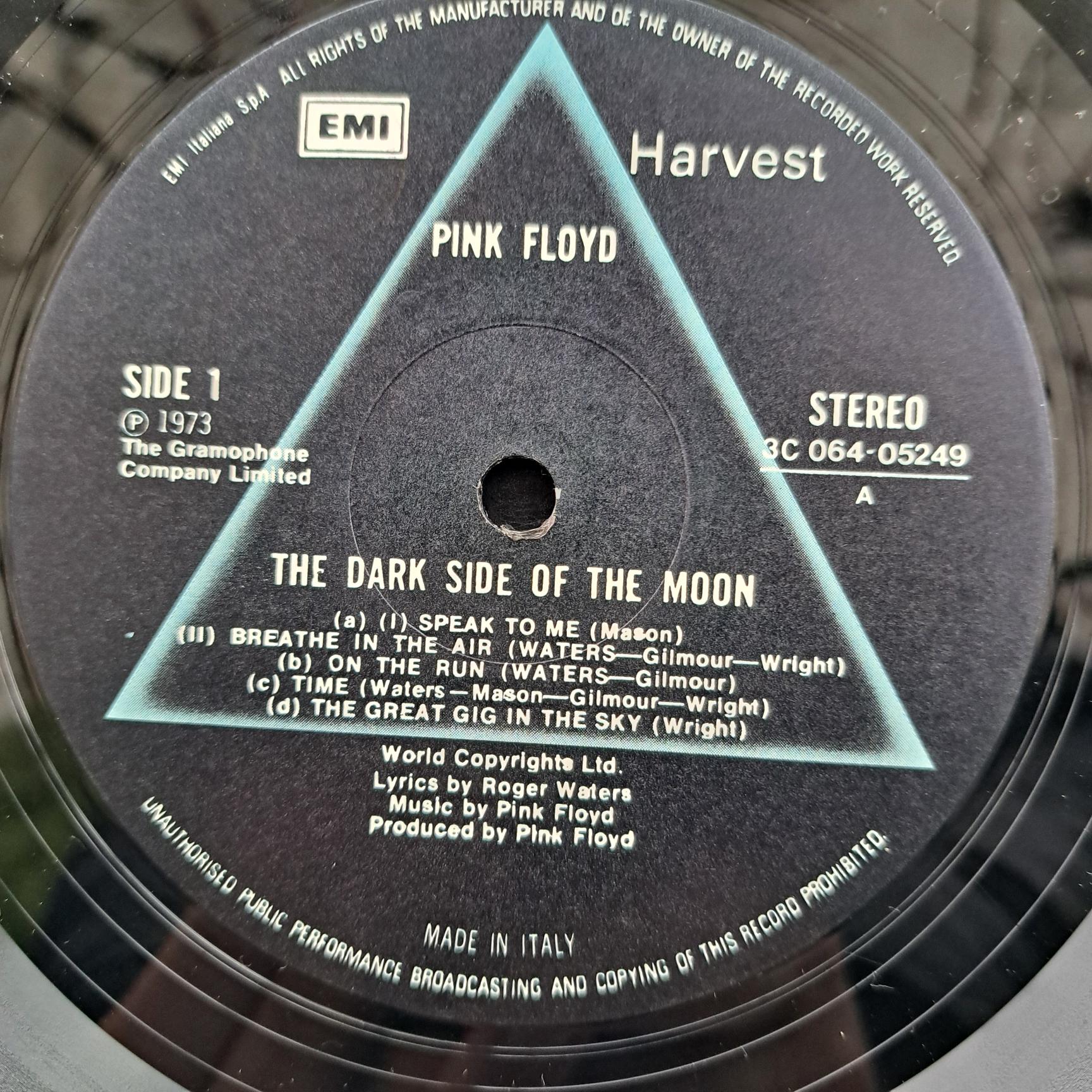 Pink Floyd – The Dark Side Of The Moon Disc VINIL LP VG VG+ Italy - imagine 4