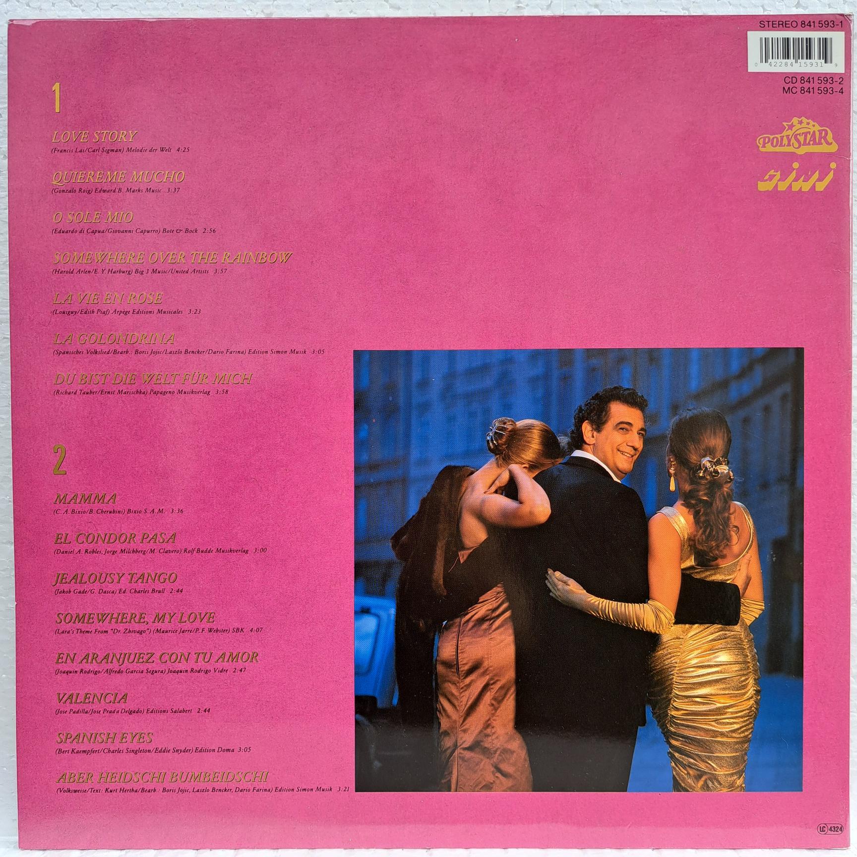 Placido Domingo Disc VINIL LP VG+ - imagine 4
