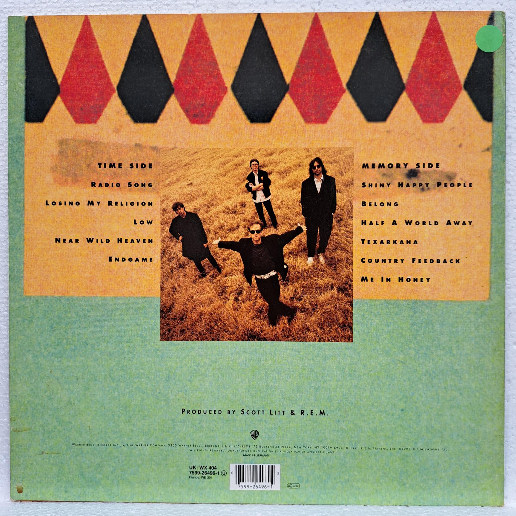 R.E.M. – Out Of Time Disc VINIL LP VG VG+ - imagine 3