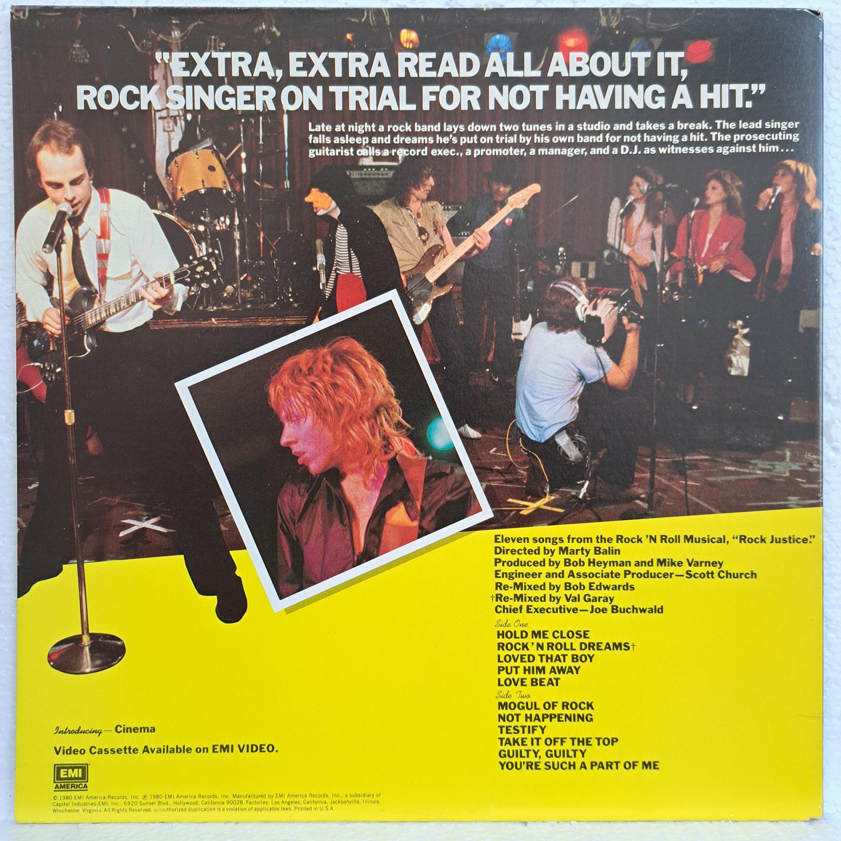 Rock Justice Disc VINIL LP VG+ Jeff Pilson, Alex Bendahan, Ric Devon, Rocky Sullivan, Mike Varney ... USA - imagine 5