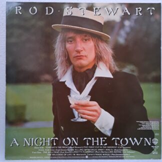 Rod Stewart – A Night On The Town  Disc VINIL LP VG  INVERSAT FATA cu spatele copertii