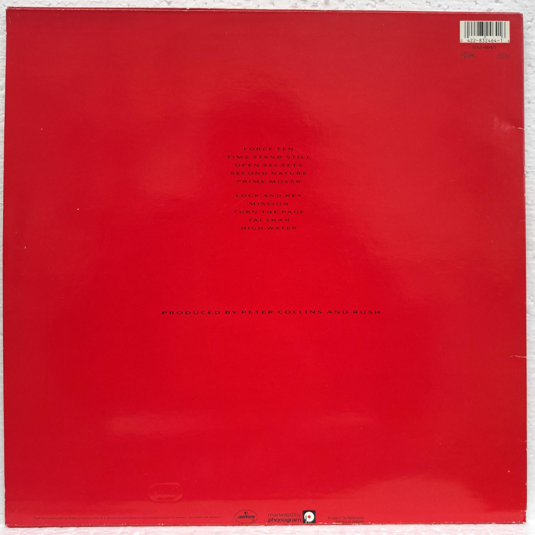 Rush – Hold Your Fire Disc VINIL LP VG VG+ - imagine 2
