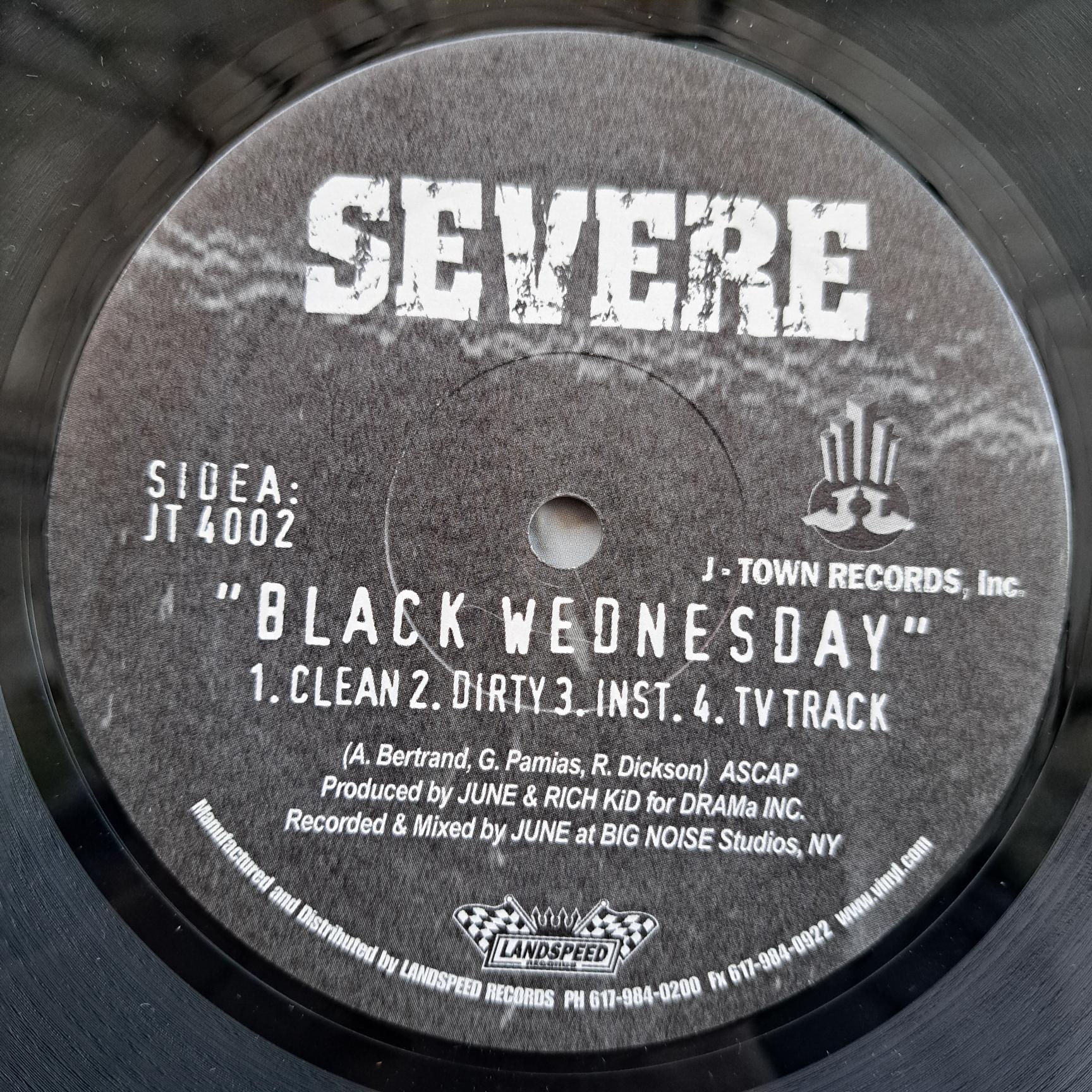 Severe Feat: Royce The 5'9"* – Black Wednesday / Thugout Disc VINIL Maxi VG VG+ - imagine 2