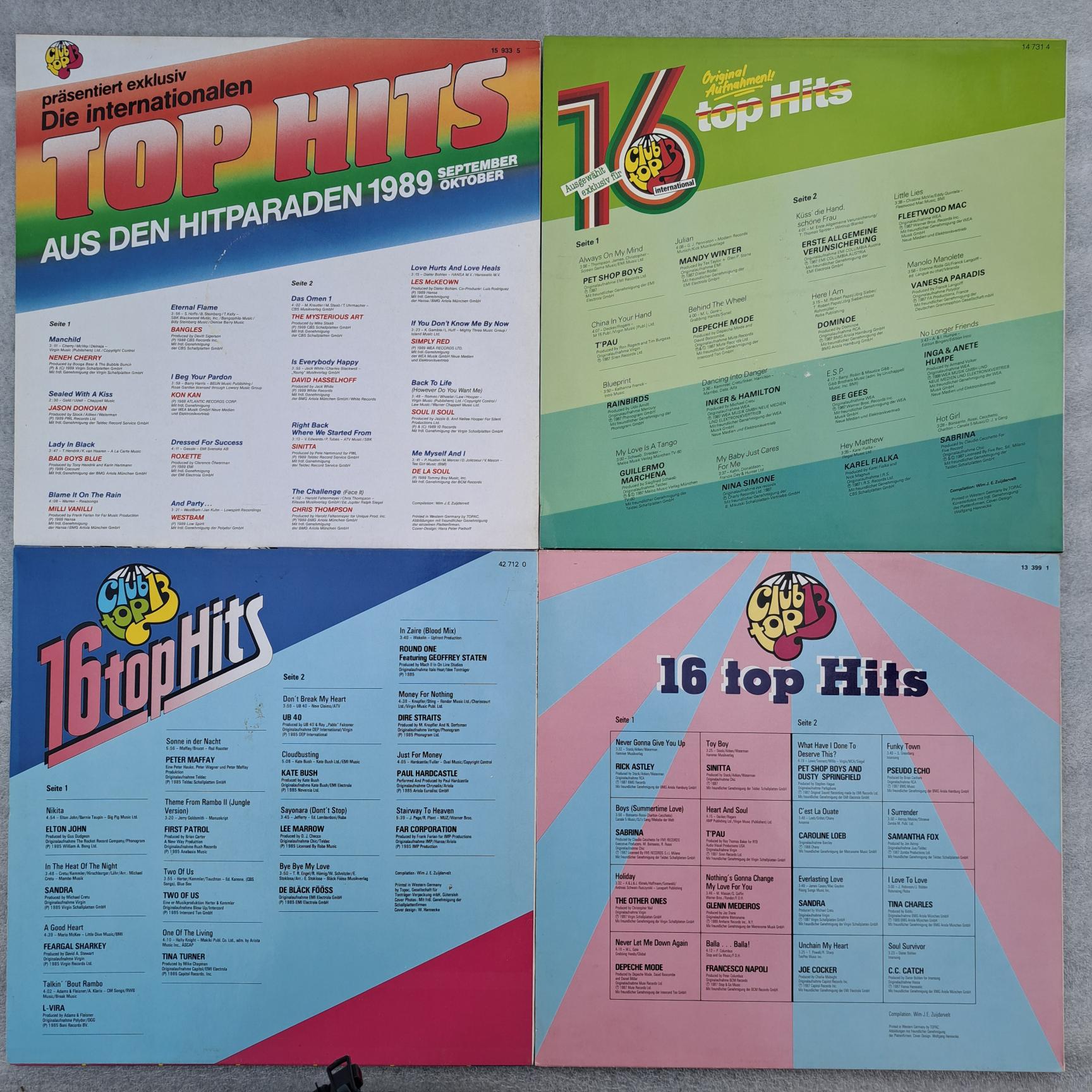 club top 13 - 16 top hits una din cele mai reusite compilatii ale anilor 80-90 Disc VINIL (DM1) 4LP VG VG+ - imagine 6