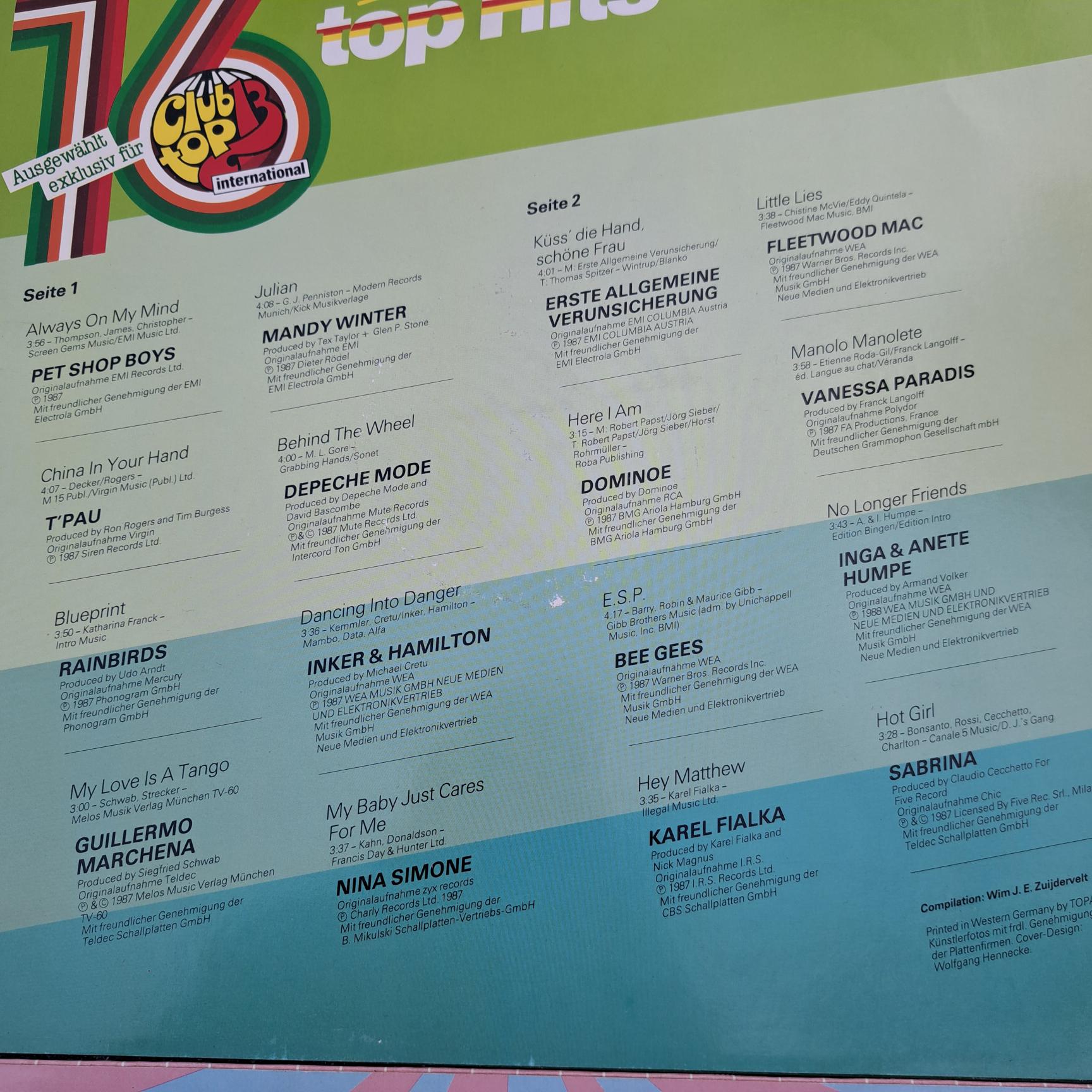 club top 13 - 16 top hits una din cele mai reusite compilatii ale anilor 80-90 Disc VINIL (DM1) 4LP VG VG+ - imagine 2