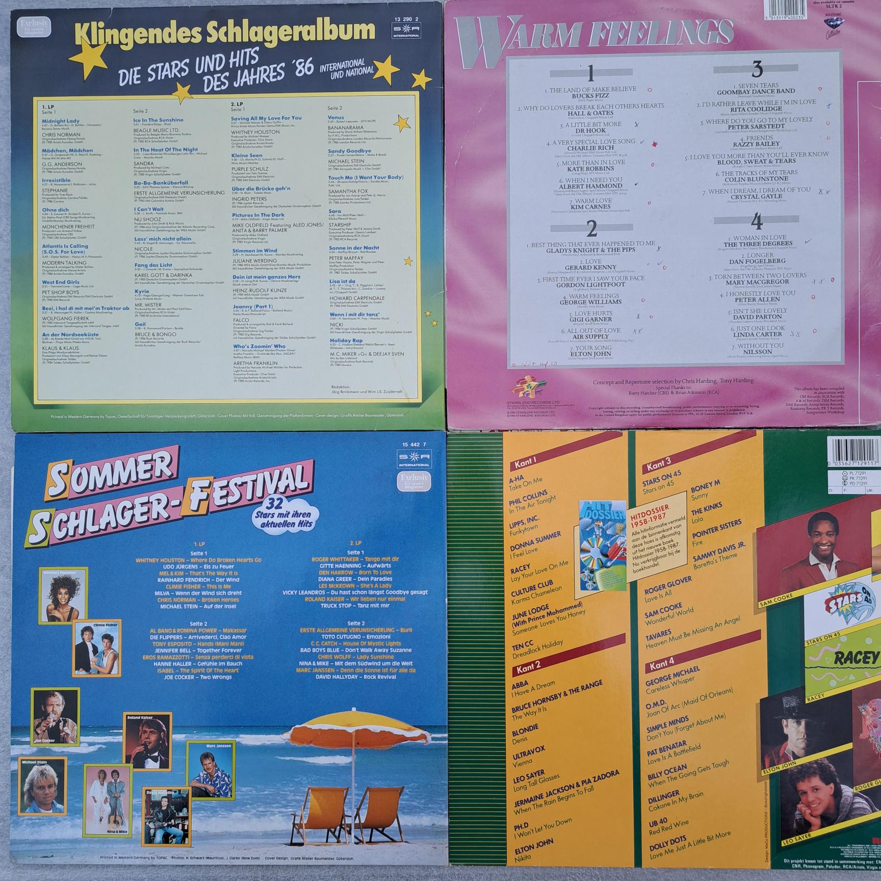 peste 120 melodi - 8 discuri - Disc VINIL (DM6) 4LP VG VG+ Al Bano Bomina Power- Eros Rammazotti - C C Catch - Bad Boys Blue- Den Harrow, Chris Norman, Sandra, Modern Talking, Pet Shop boys, Samantha Fox, Bananarama, Gombay Dance Band, Air Supply, Elton John, Whitney Houston, Simple Minds, UB40, Billy Ocean, OMD, a-ha, Starship, - imagine 2