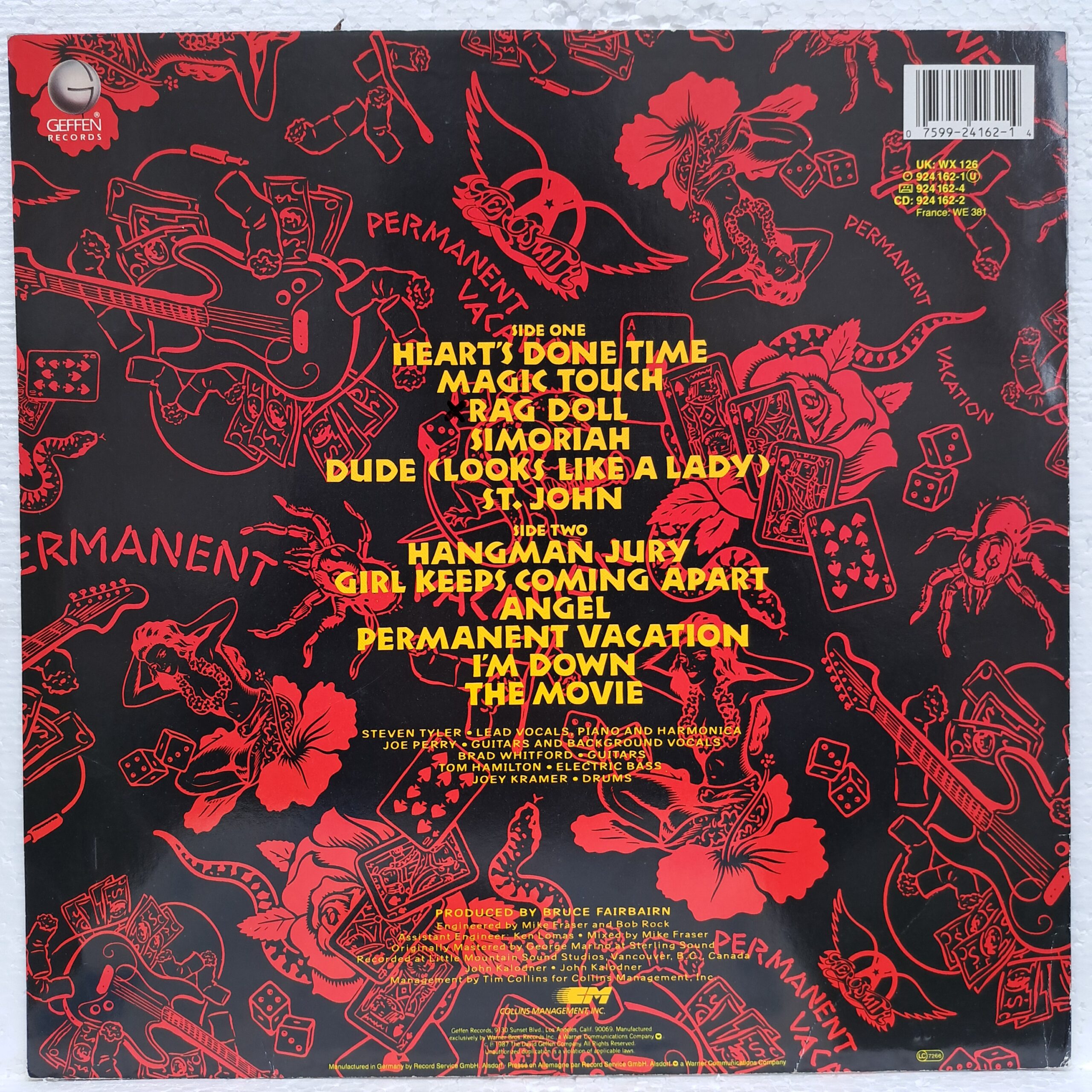 Aerosmith – Permanent Vacation Disc VINIL LP VG VG+ (box3) - imagine 3
