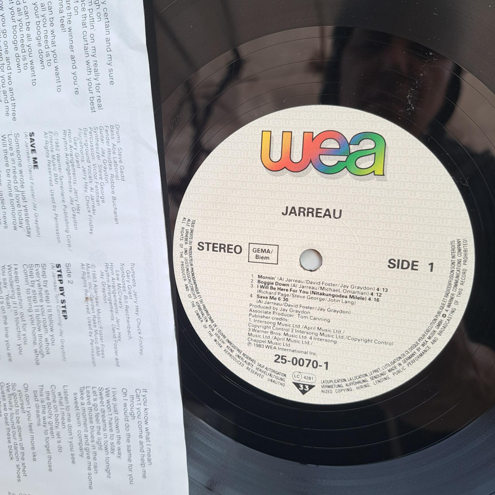 Al Jarreau – Jarreau Disc VINIL VG+ (box1) - imagine 2