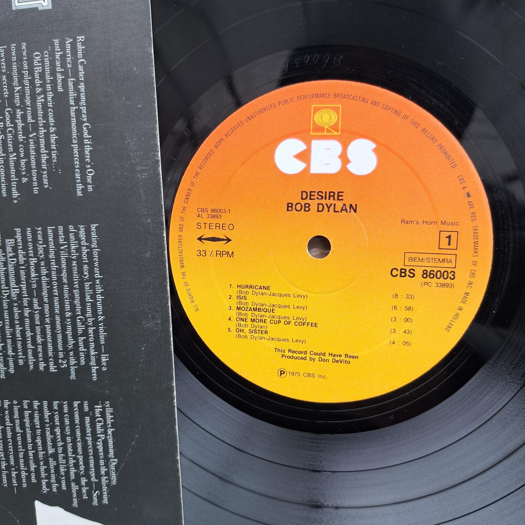 Bob Dylan – Desire Disc VINIL LP VG VG+ - imagine 3