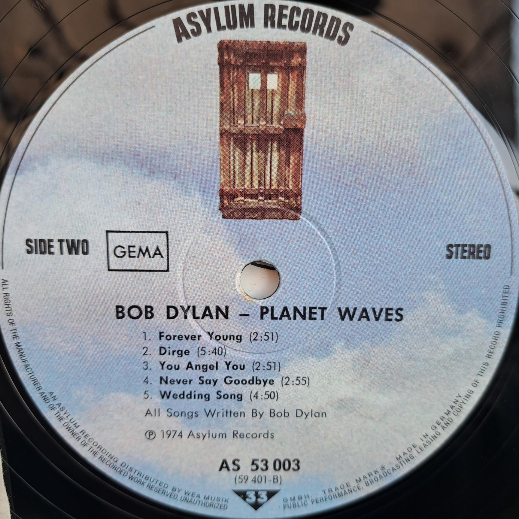 Bob Dylan – Planet Waves Disc VINIL LP VG (box2) - imagine 3