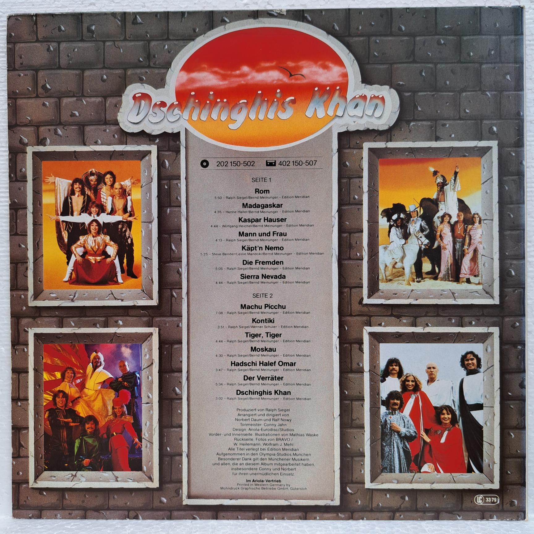 Dschinghis Khan – Rom Disc VINIL LP VG (R) - imagine 3