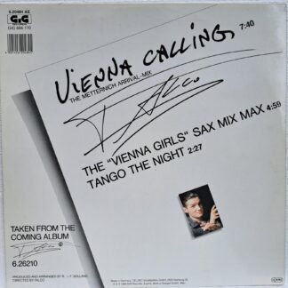 Falco – Vienna Calling (The Metternich Arrival-Mix)   Disc VINIL MAXI VG VG+