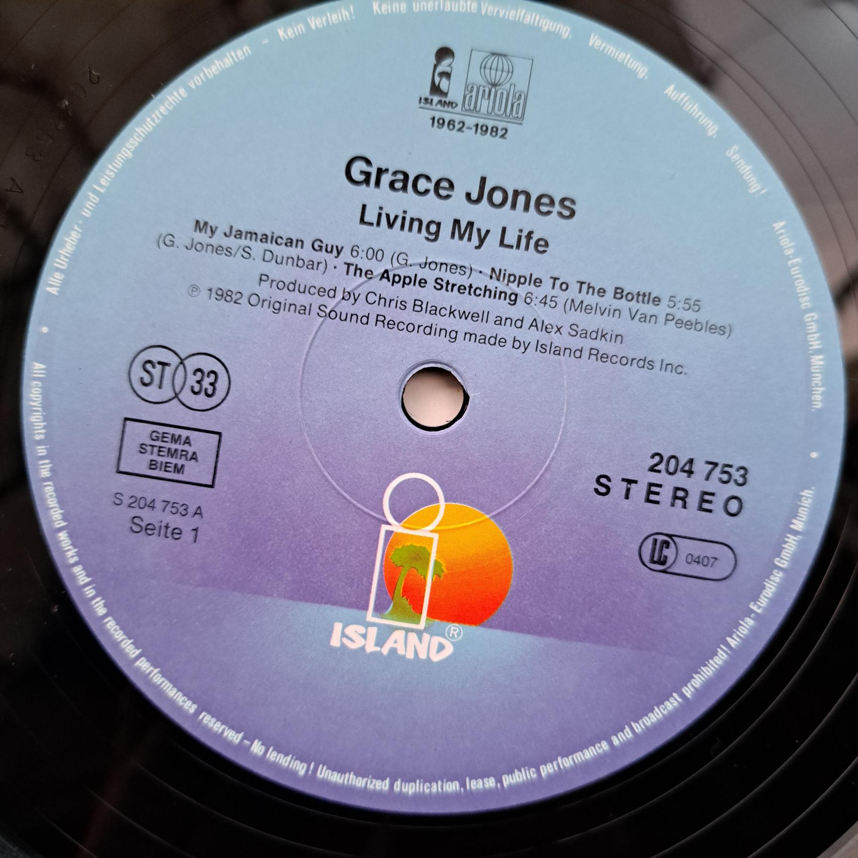 Grace Jones – Living My Life Disc VINIL LP VG VG+ - imagine 3