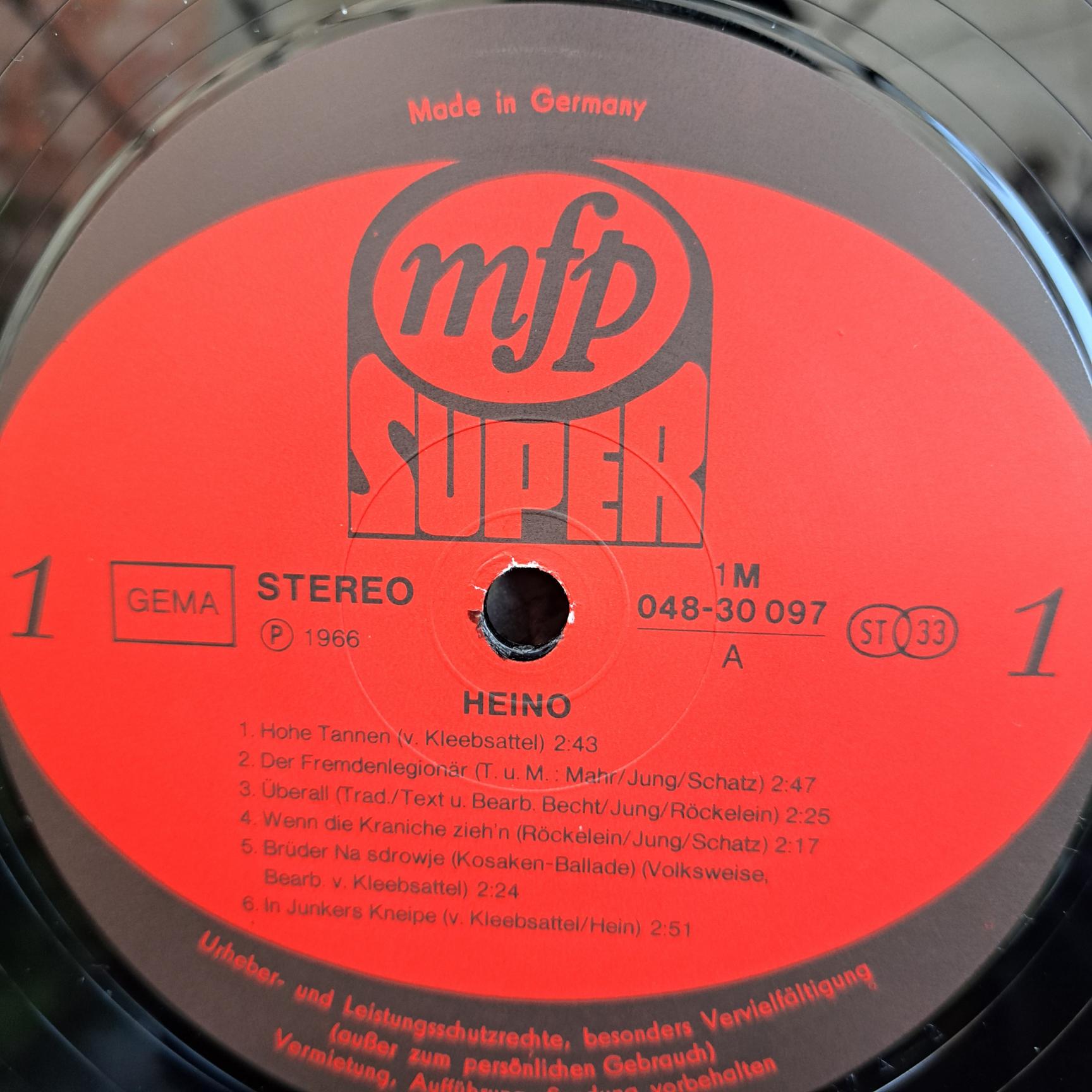 Heino – Heino Disc VINIL LP VG VG+ (box1) - imagine 2