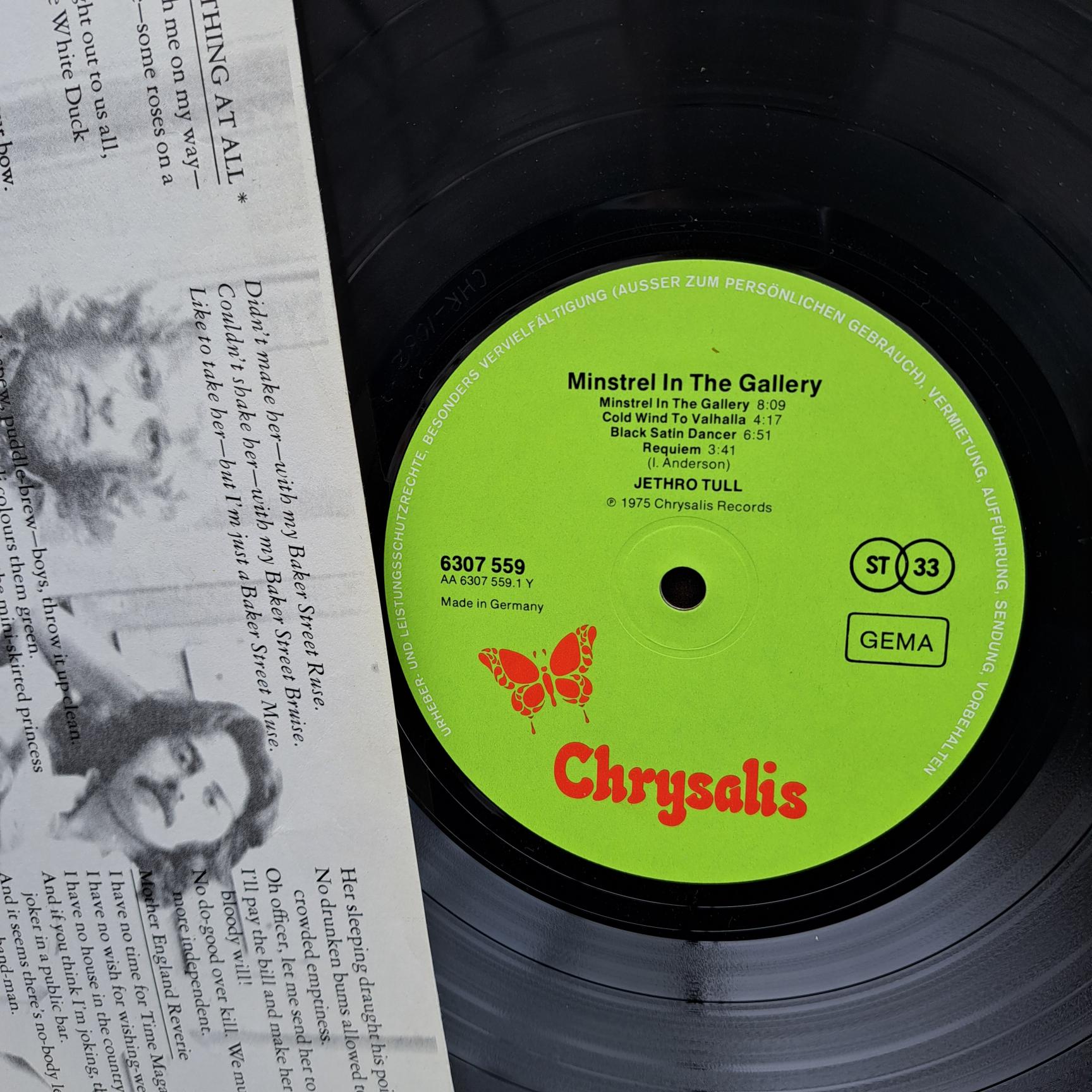Jethro Tull – Minstrel In The Gallery Disc VINIL LP VG VG+ - imagine 2