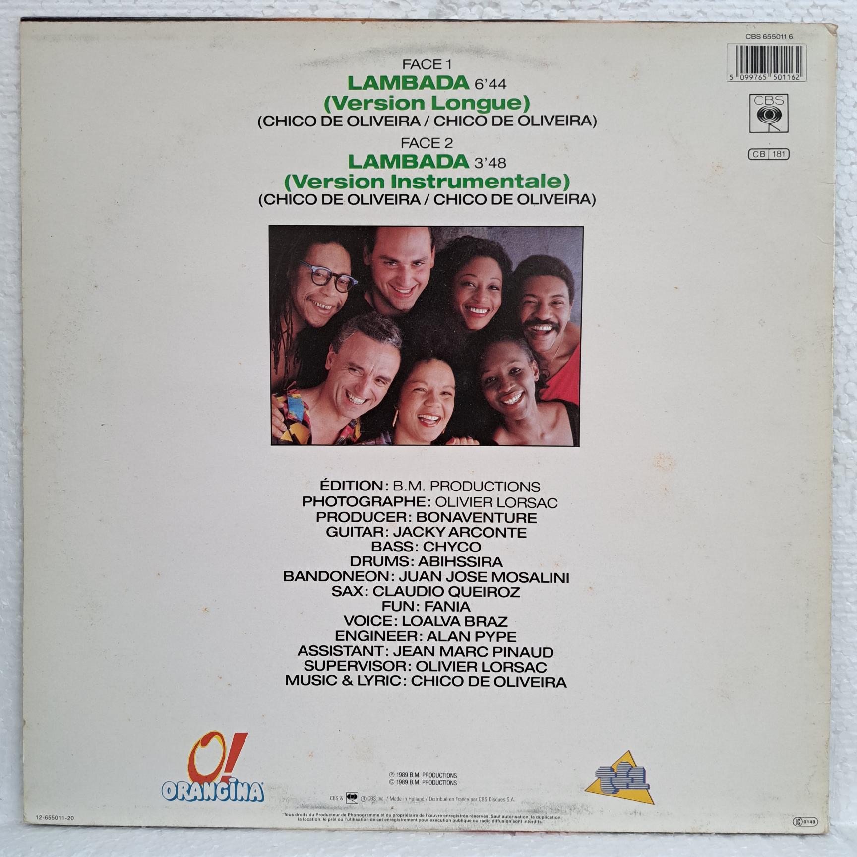 Kaoma – Lambada Disc VINIL MAXI VG VG+ (REPOSTAT) - imagine 2