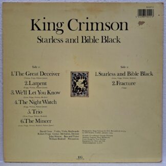 King Crimson – Starless And Bible Black   Disc VINIL LP  VG VG+