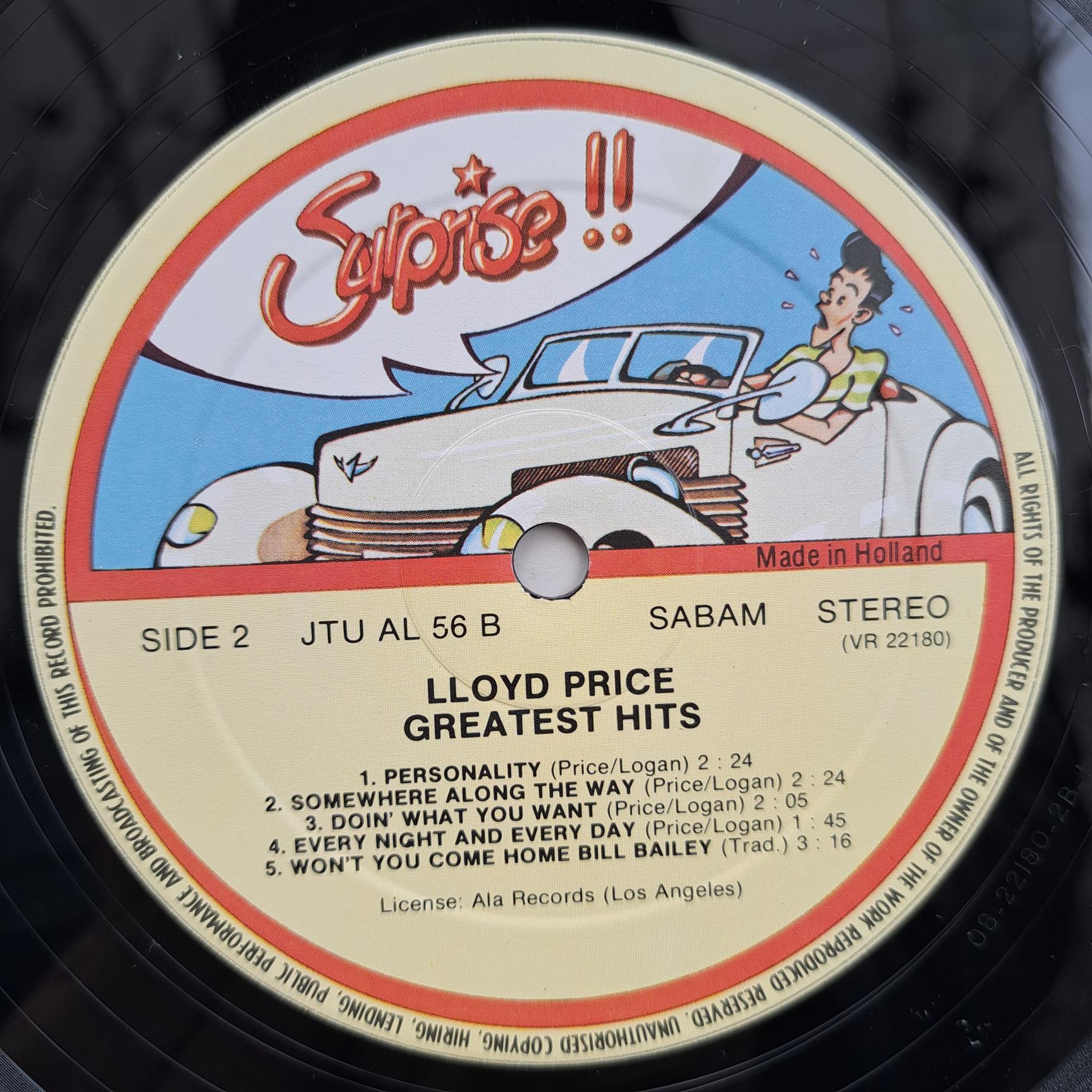 Lloyd Price – Greatest Hits Disc VINIL LP VG+ - imagine 3