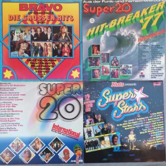 Lot Compilatii 4 bucati  Disc VINIL LP  VG VG+   (8)  Fancy  -   Modern Talking  -  Smokie  - Carpentres - Joan Baez  - Suzie Quatro ...