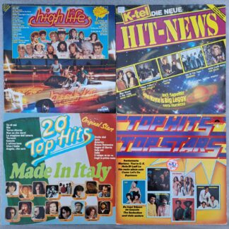 Lot Compilatii 4 bucati    Disc VINIL LP  VG VG+ (DM15)   Pupo -  Umberto Tozzi - Adriano Celentano - Ricchi & Poveri – Gianna Nannini  - Toto Cutugno  Yazoo - Gazebo - Depeche Mode - Ryan Paris - Laid Back - Ottawan -Oliver Onions - James  Last