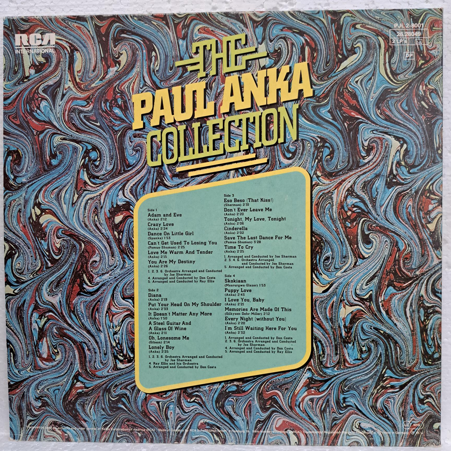 Paul Anka – The Paul Anka Collection Disc VINIL 2LP VG - imagine 2