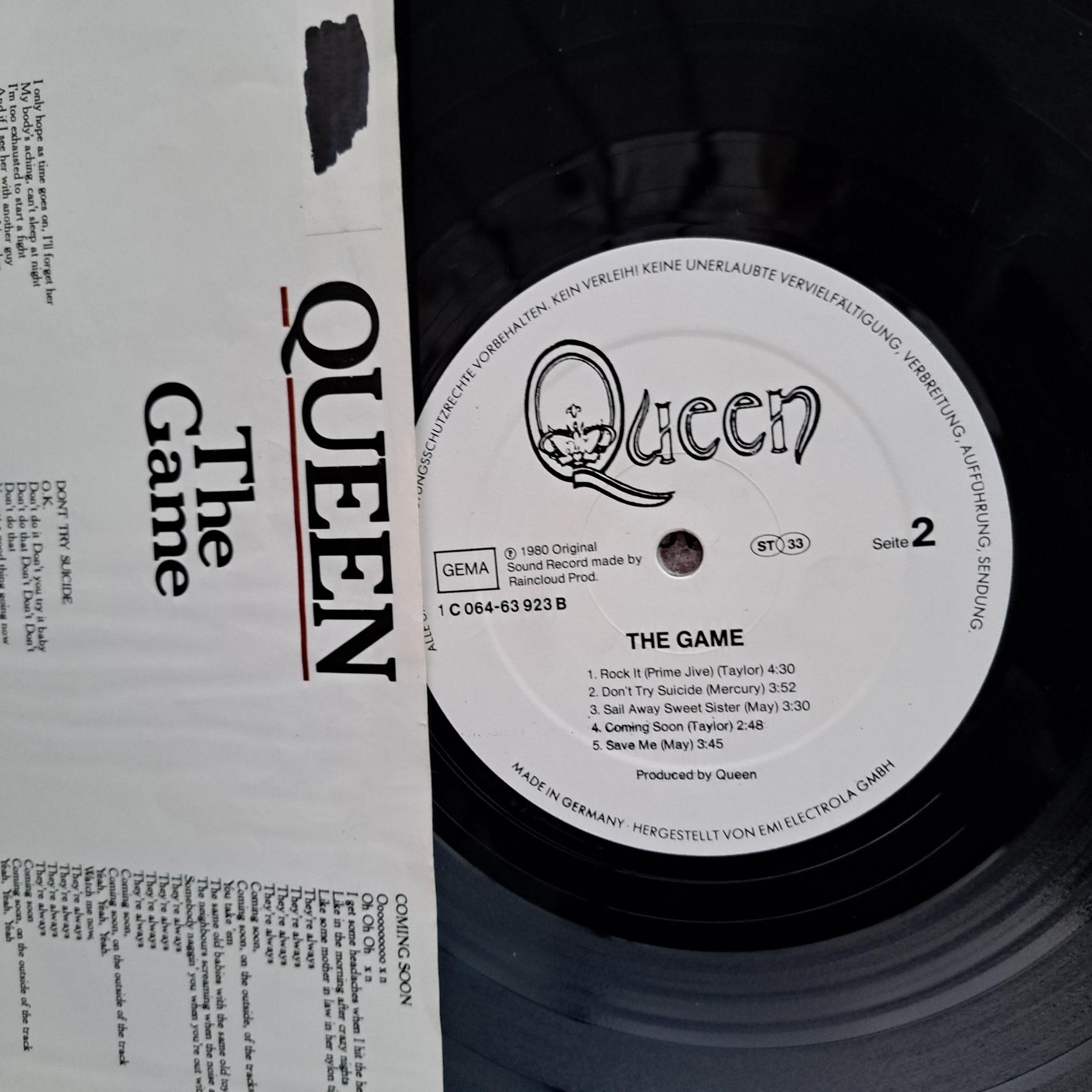Queen – The Game Disc VINIL LP VG VG+ - imagine 3