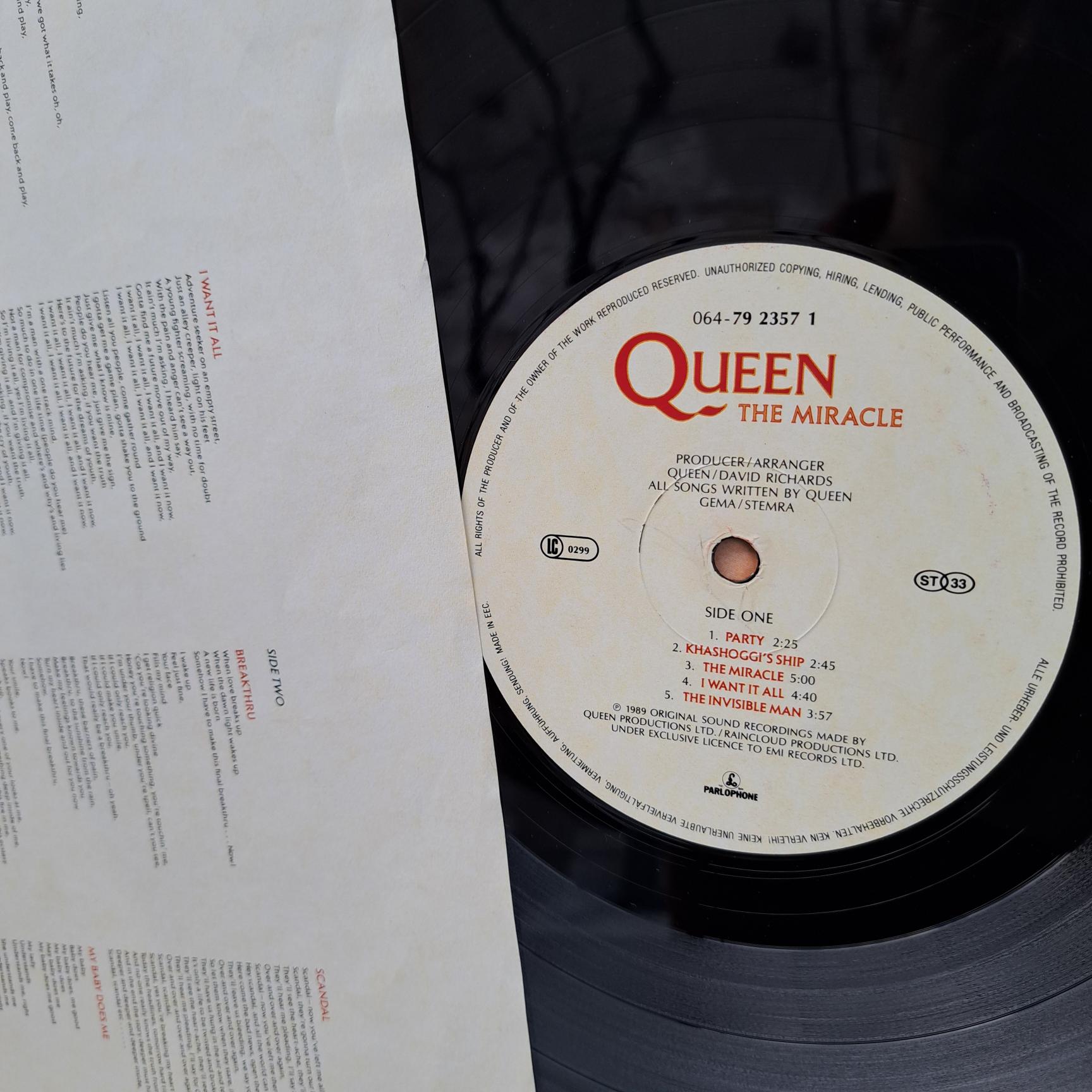 Queen – The Miracle Disc VINIL LP VG+ (box3) - imagine 3