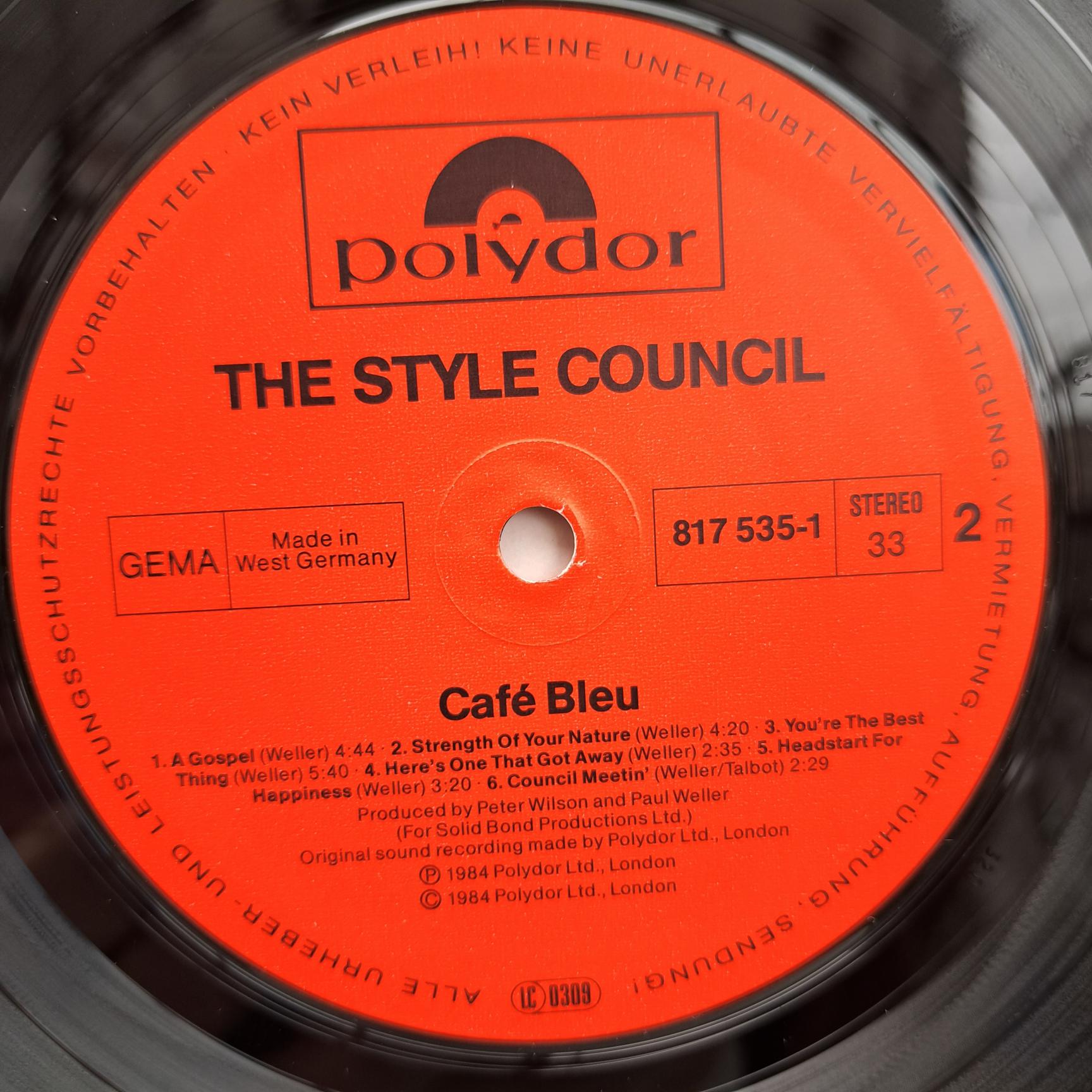 The Style Council – Café Bleu Disc VINIL LP VG VG+ - imagine 3