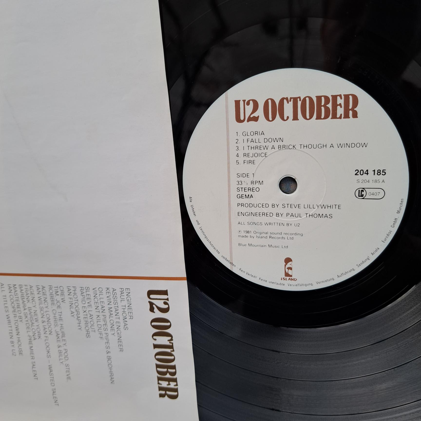 U2 – October Disc VINIL LP VG+ (box3) - imagine 2