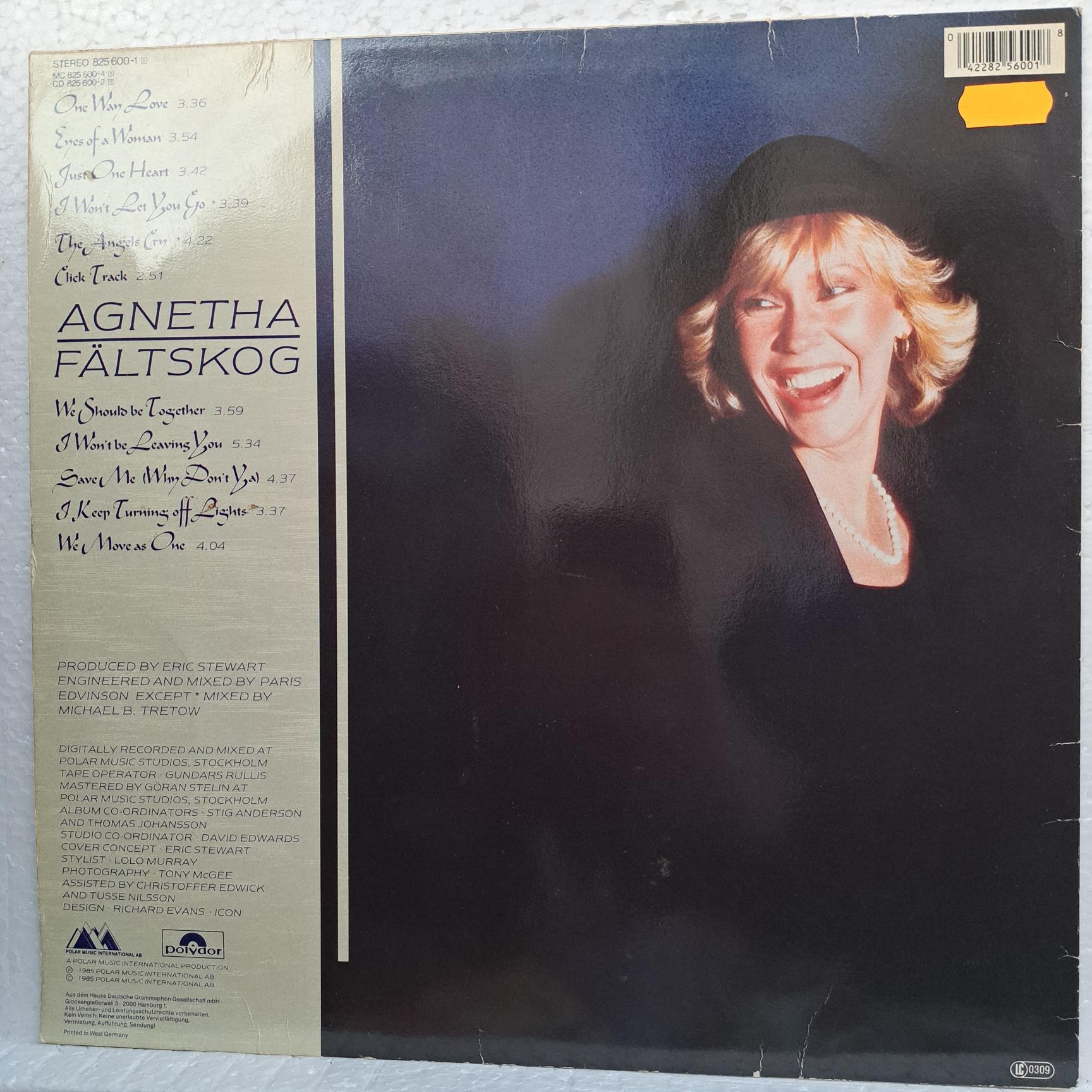 Agnetha Fältskog – Eyes Of A Woman Disc VINIL LP VG VG + (repostat) - imagine 2