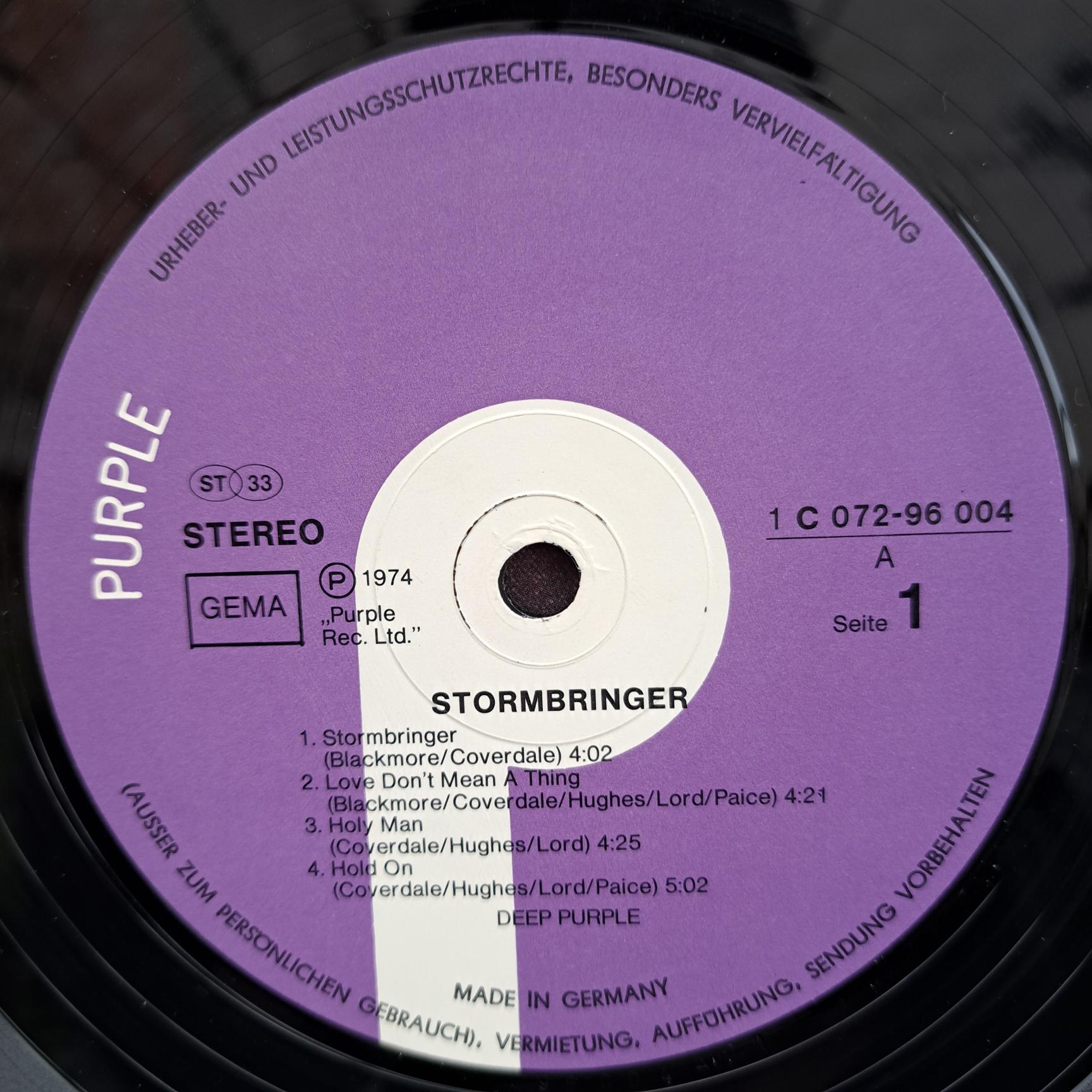 Deep Purple – Stormbringer Disc VINIL VG+ (box3) - imagine 2