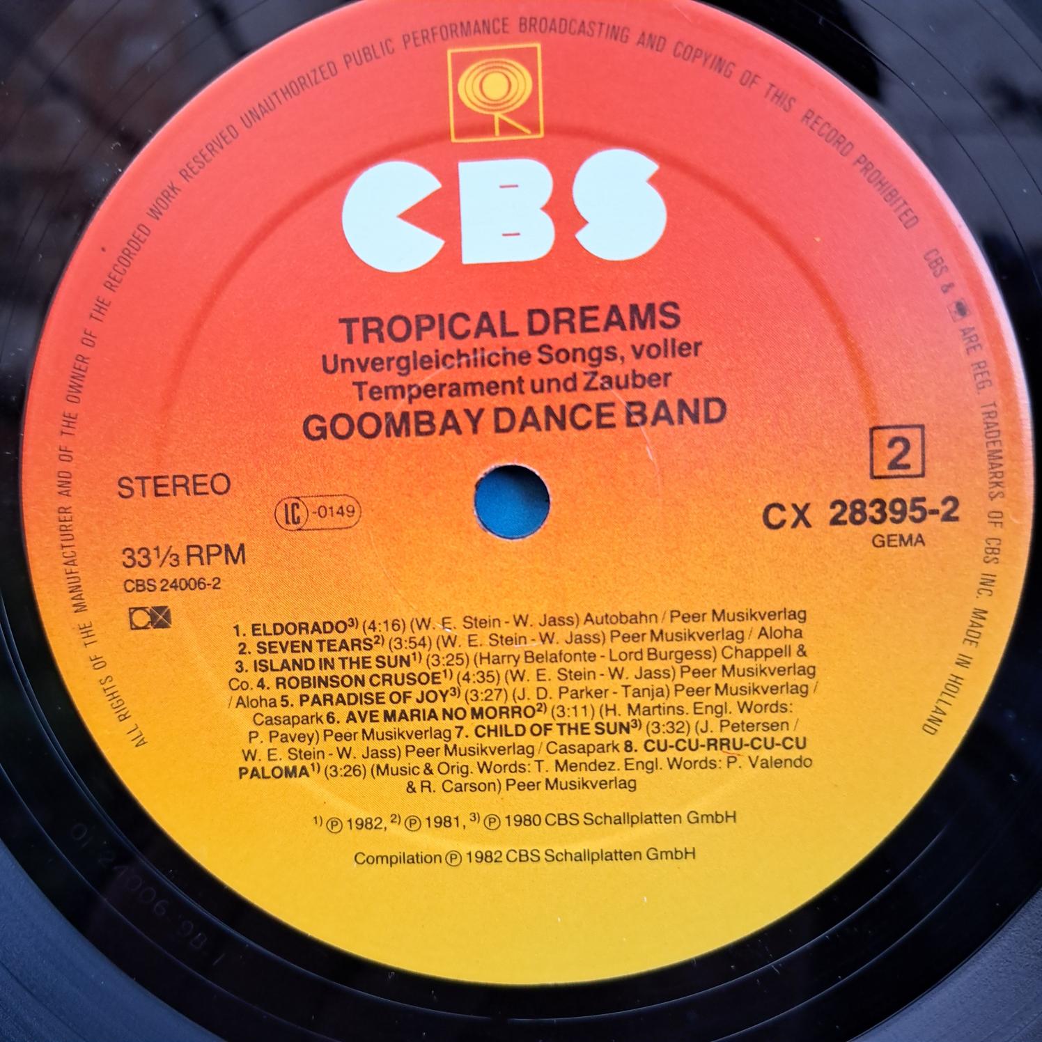 Goombay Dance Band – Tropical Dreams Disc VINIL LP VG+ (R) - imagine 2