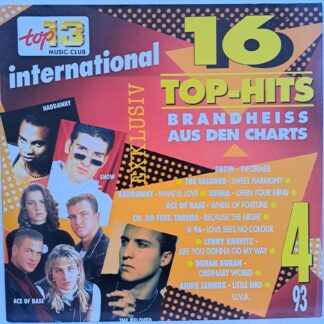 Haddaway – Blue System – Culture Beat – Snow – Ace Of Base – U.S.U.R.A. – Co.Ro. – U 96 – Annie Lennox 16 Top-Hits International 4/93   Disc VINIL LP VG -