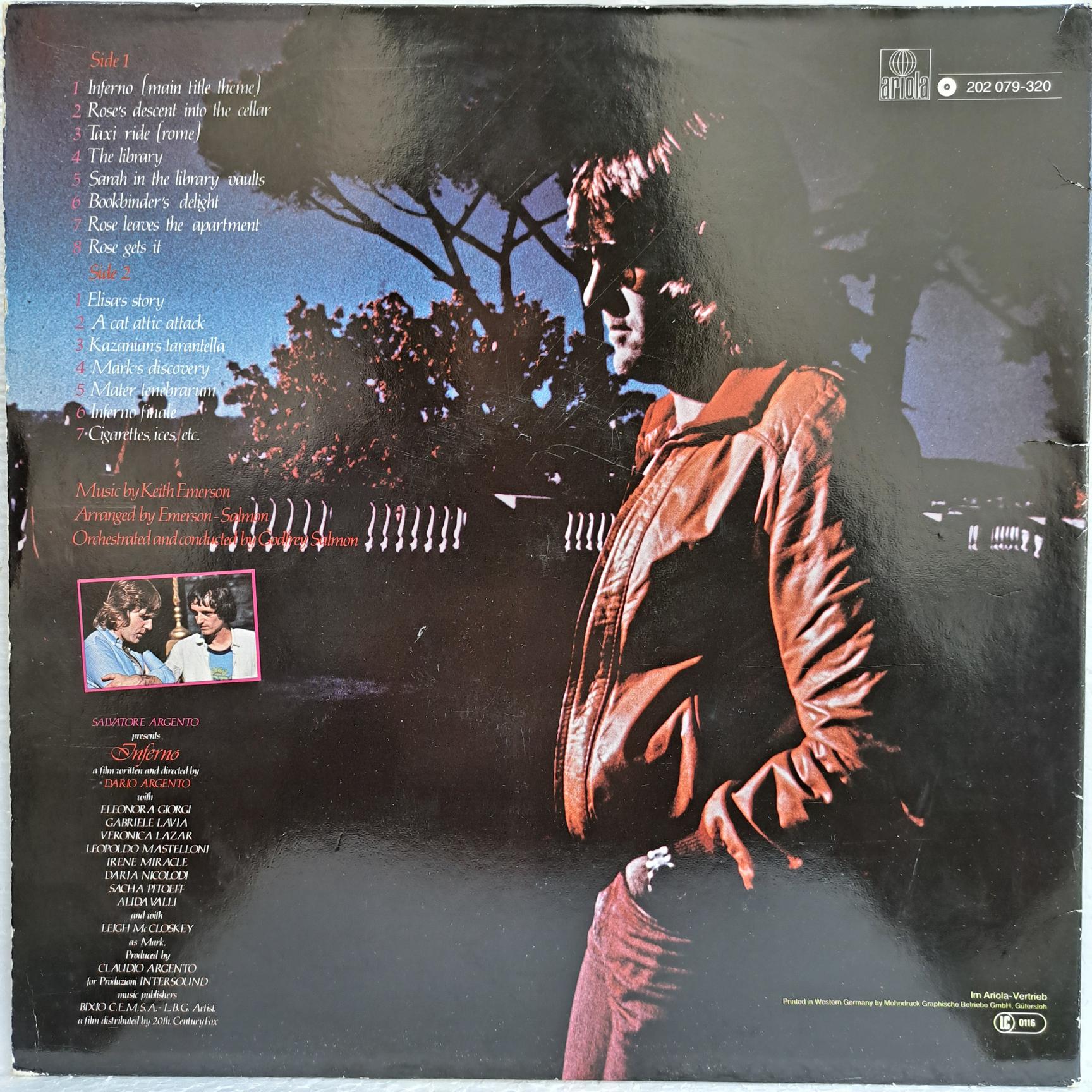 Keith Emerson – Inferno (Original Soundtrack) Disc VINIL LP VG VG+ (box2) - imagine 2