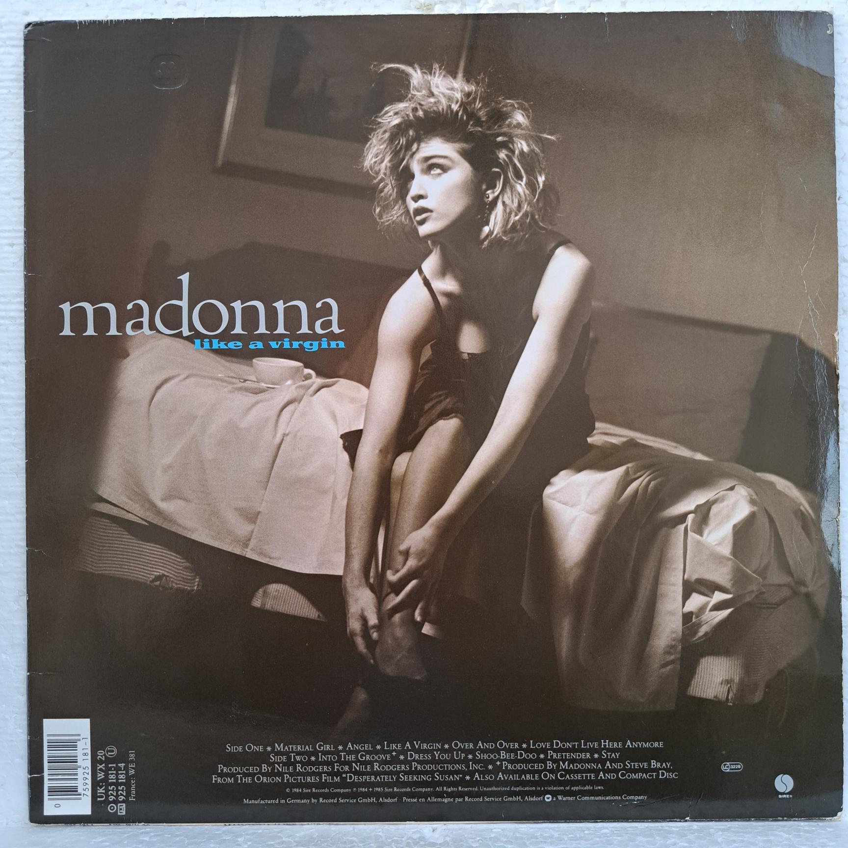 Madonna – Like A Virgin Disc VINIL LP VG VG+ (box6) cautat in sept '24 nu am gasit - imagine 2