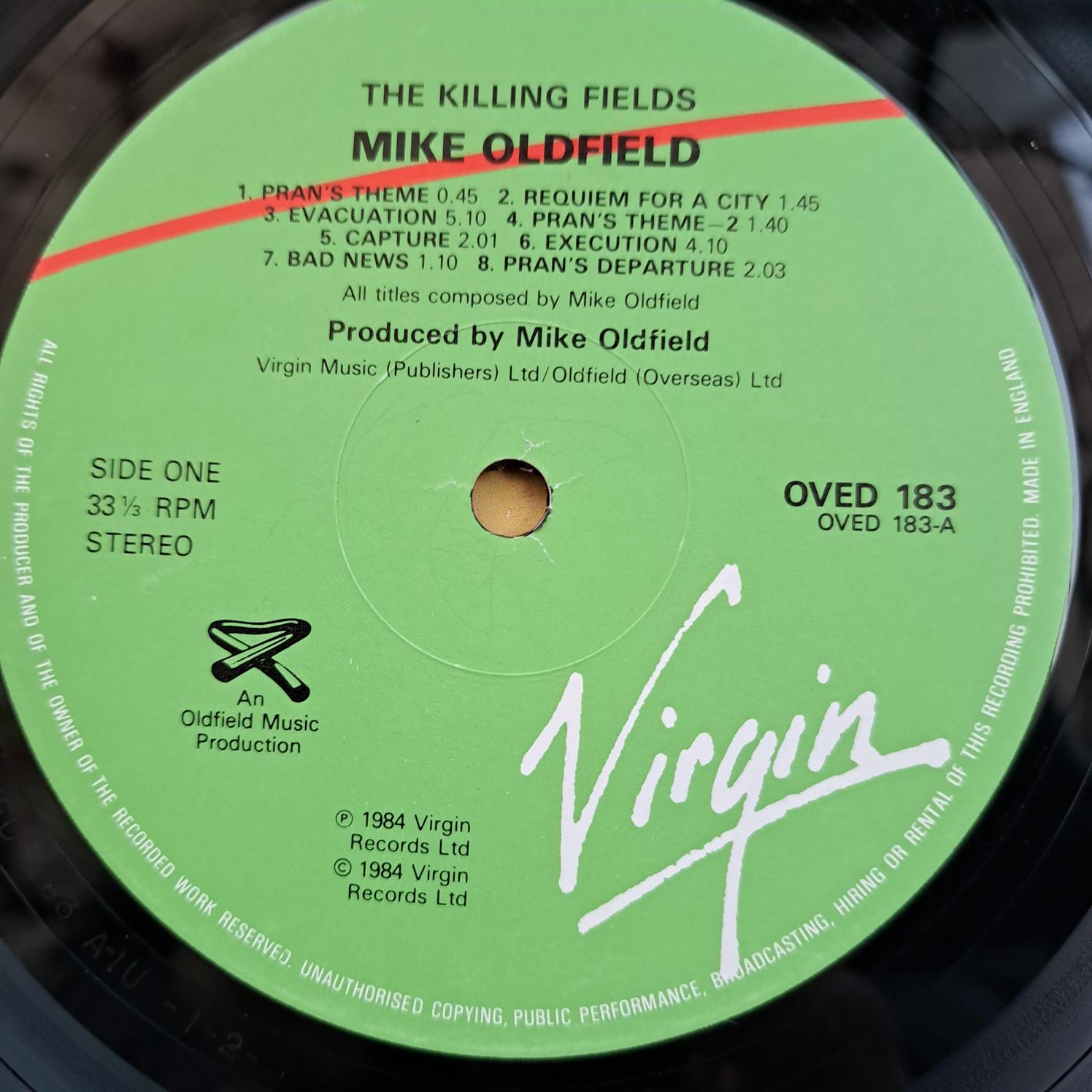 Mike Oldfield – The Killing Fields Original Film Soundtrack Disc VINIL LP VG - - imagine 2