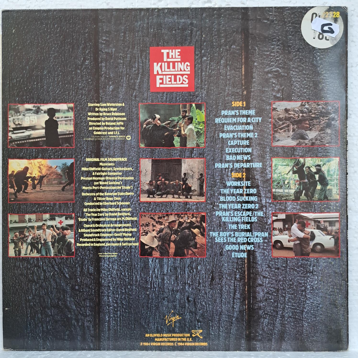 Mike Oldfield – The Killing Fields Original Film Soundtrack Disc VINIL LP VG - - imagine 3