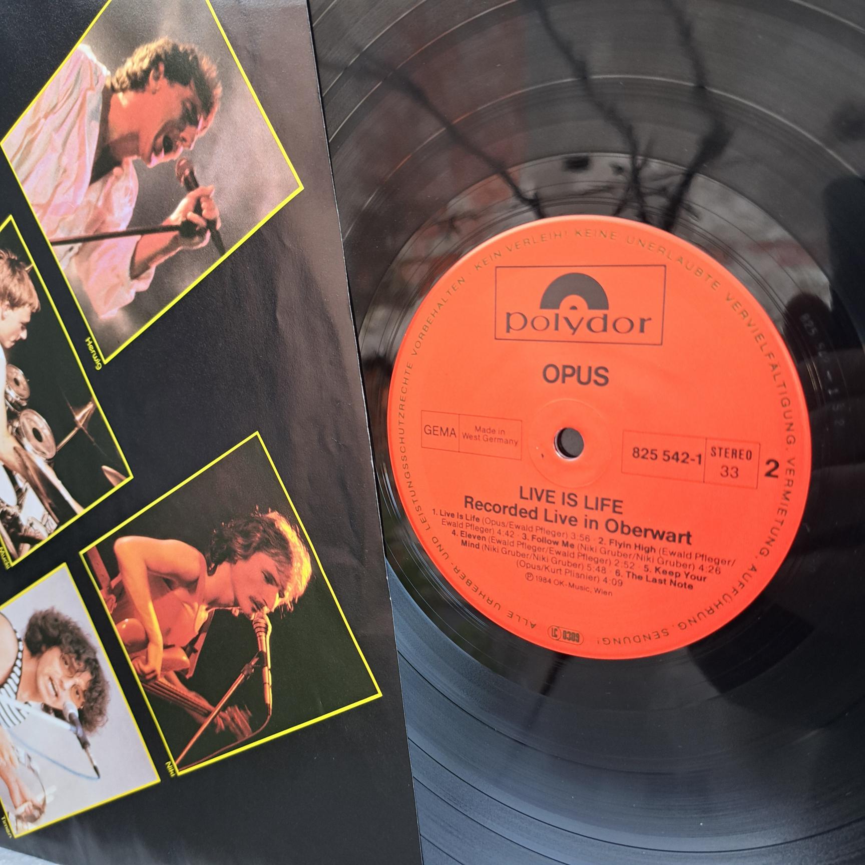 Opus – Live Is Life Disc VINIL LP VG+ (box1) - imagine 2