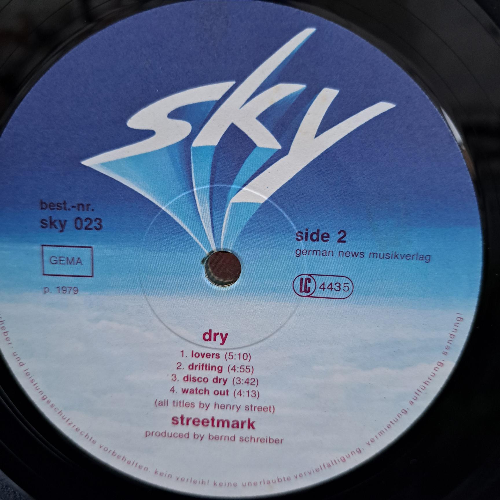 Streetmark – Dry Disc VINIL LP VG VG+ (box6) - imagine 3