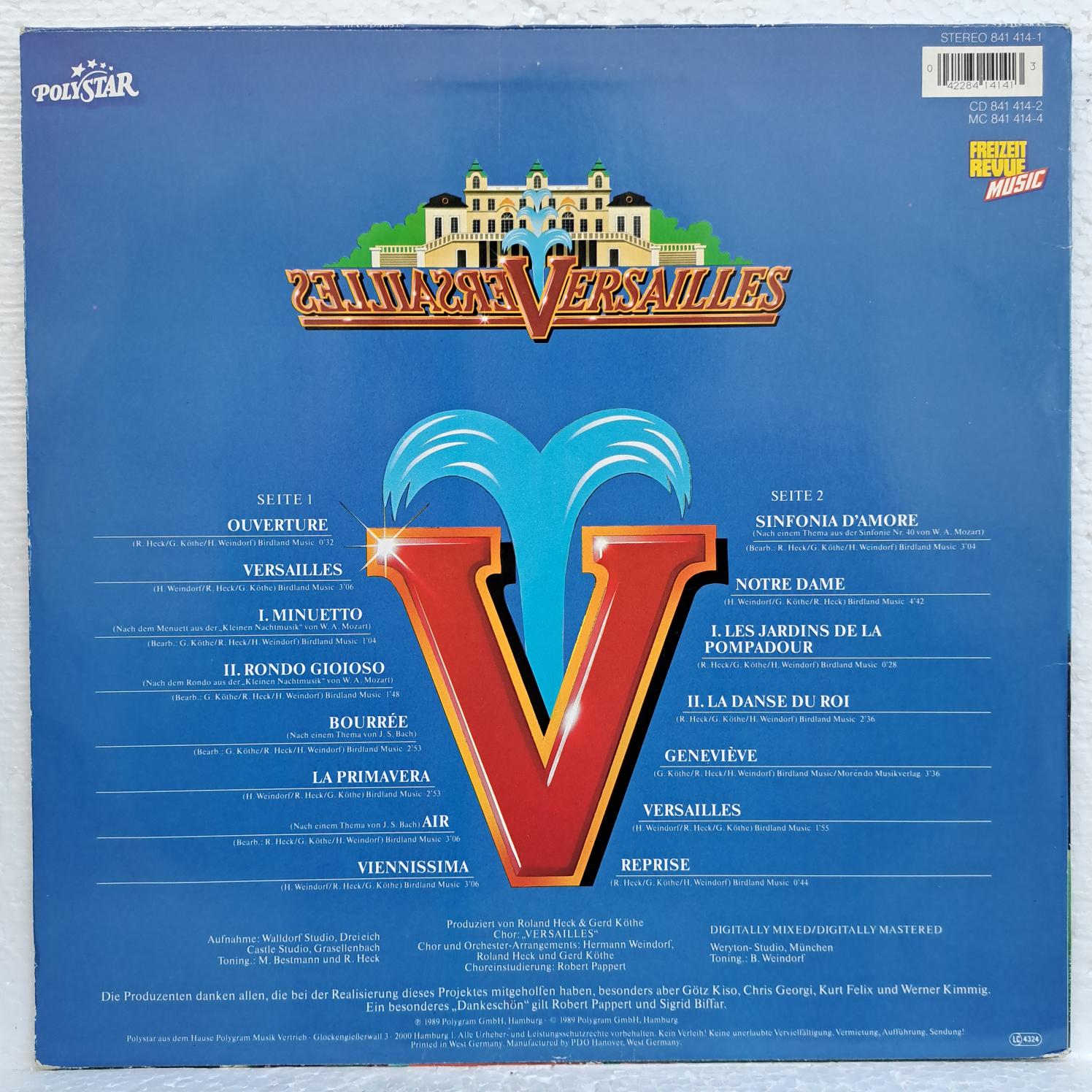Versailles – Versailles Disc VINIL LP VG+ (box1) - imagine 3