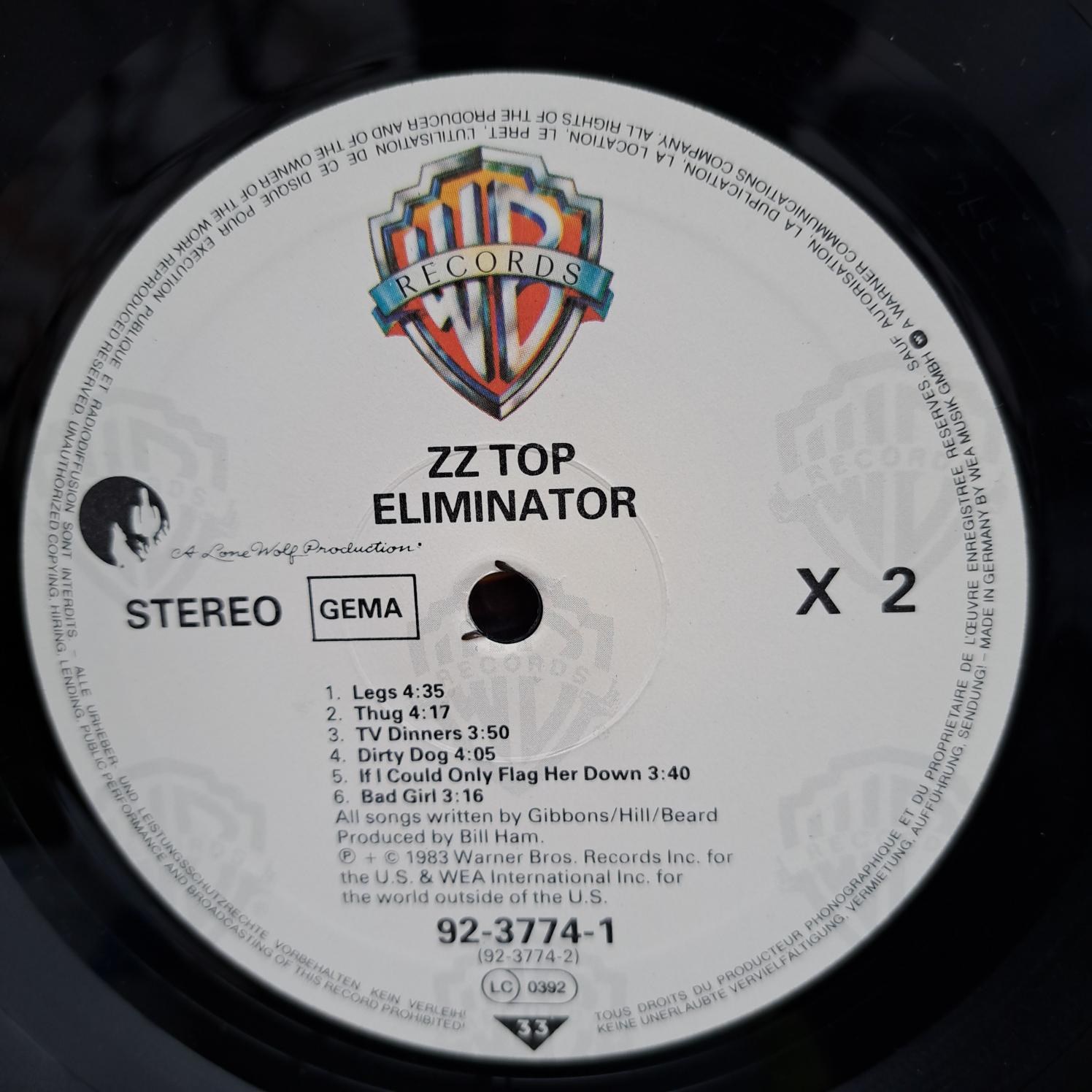 ZZ Top – Eliminator - Disc VINIL VG+ (box3) - imagine 2