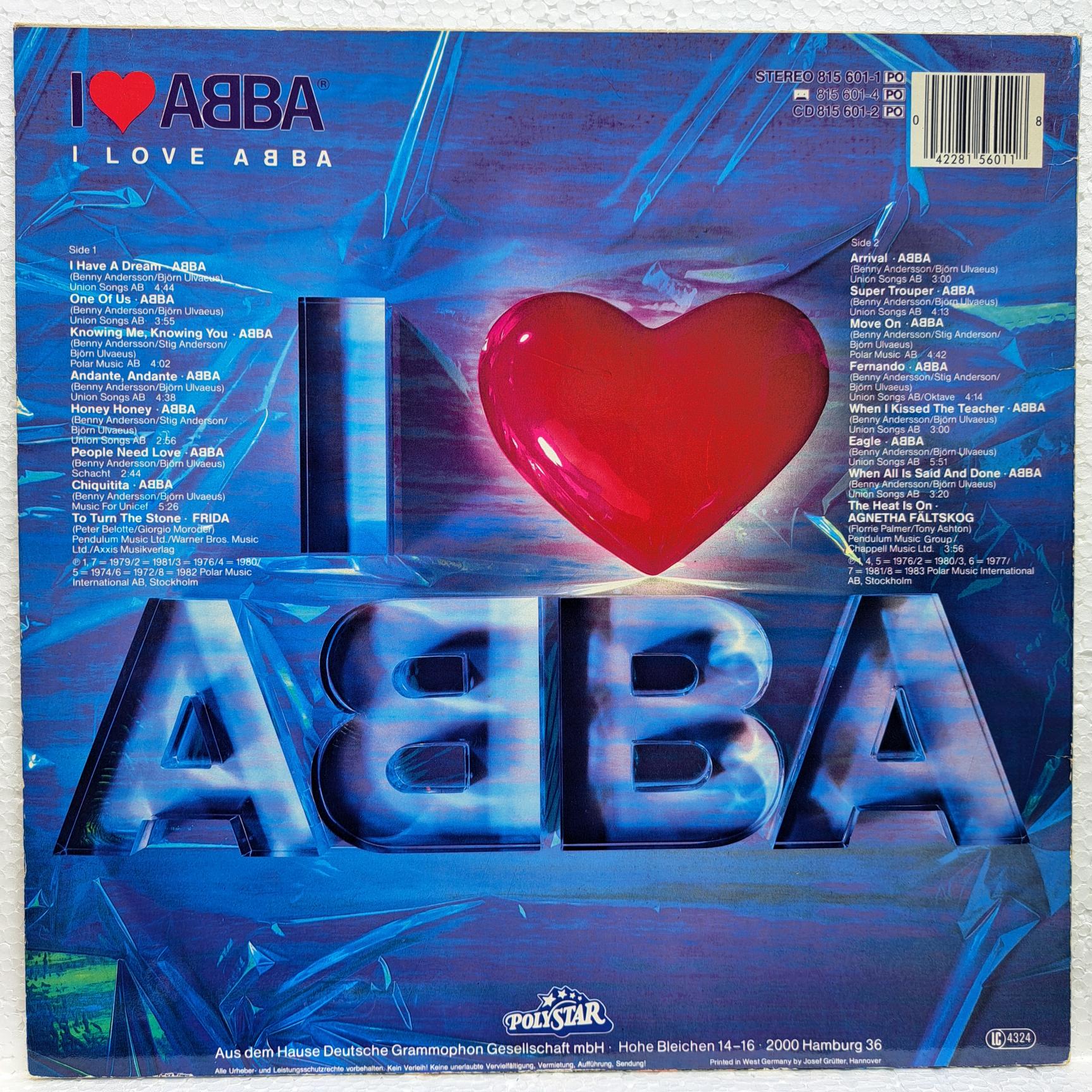 ABBA – I Love ABBA Disc VINIL LP VG+ (box8) - imagine 3