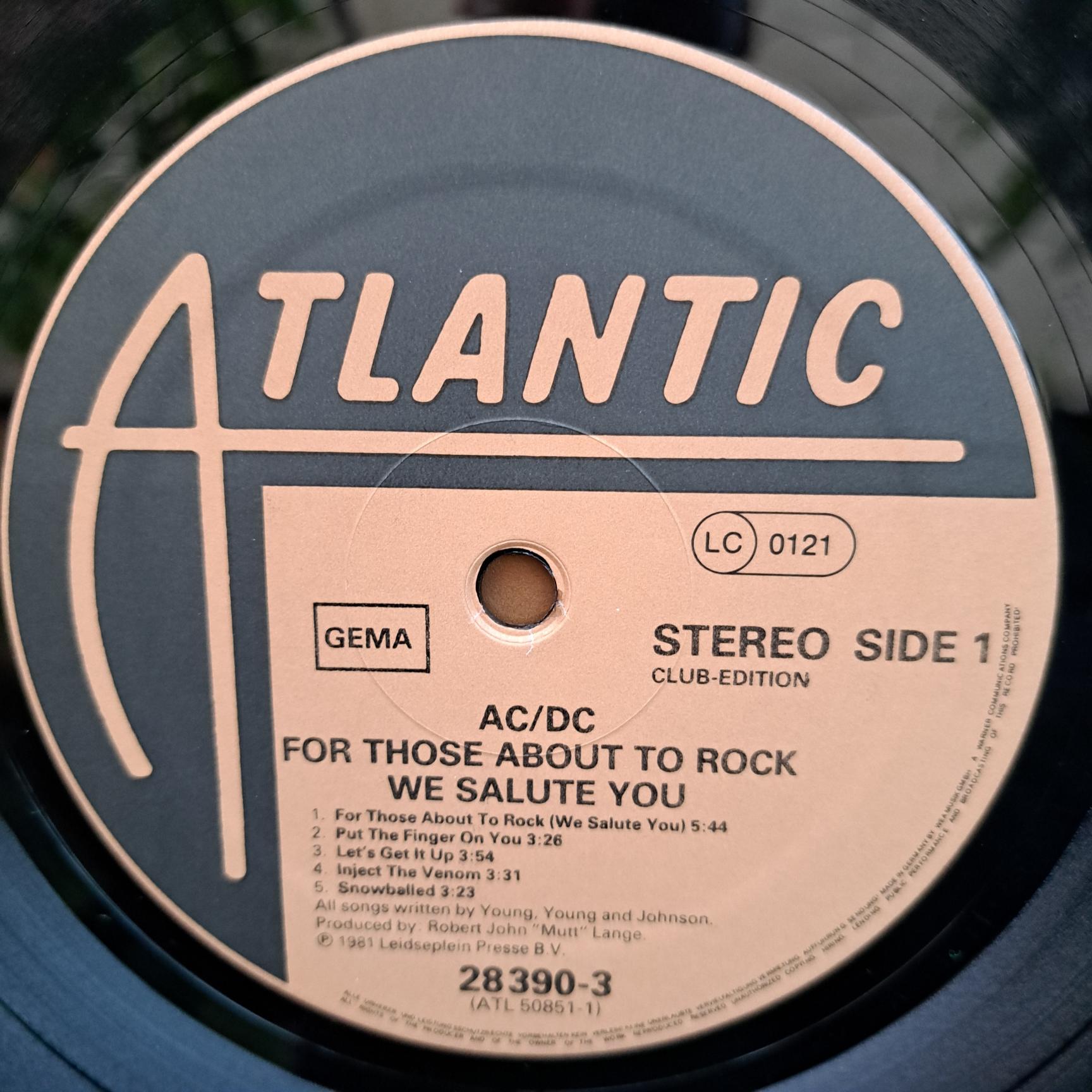 AC/DC – For Those About To Rock We Salute You Disc VINIL LP VG VG+ (R) ACDC AC-DC AC DC - imagine 4