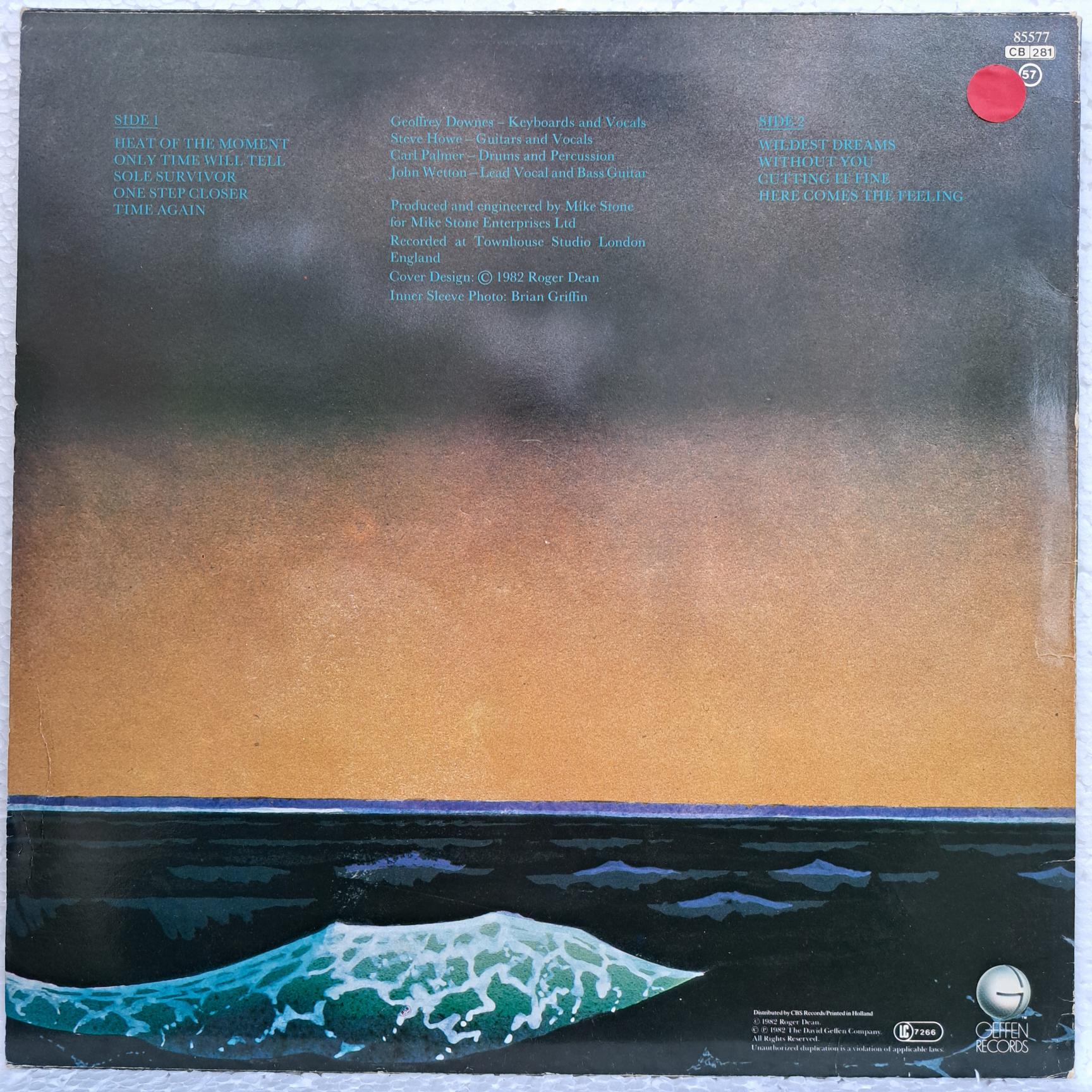 Asia – Alpha Disc VINIL LP VG+ (R) - imagine 3