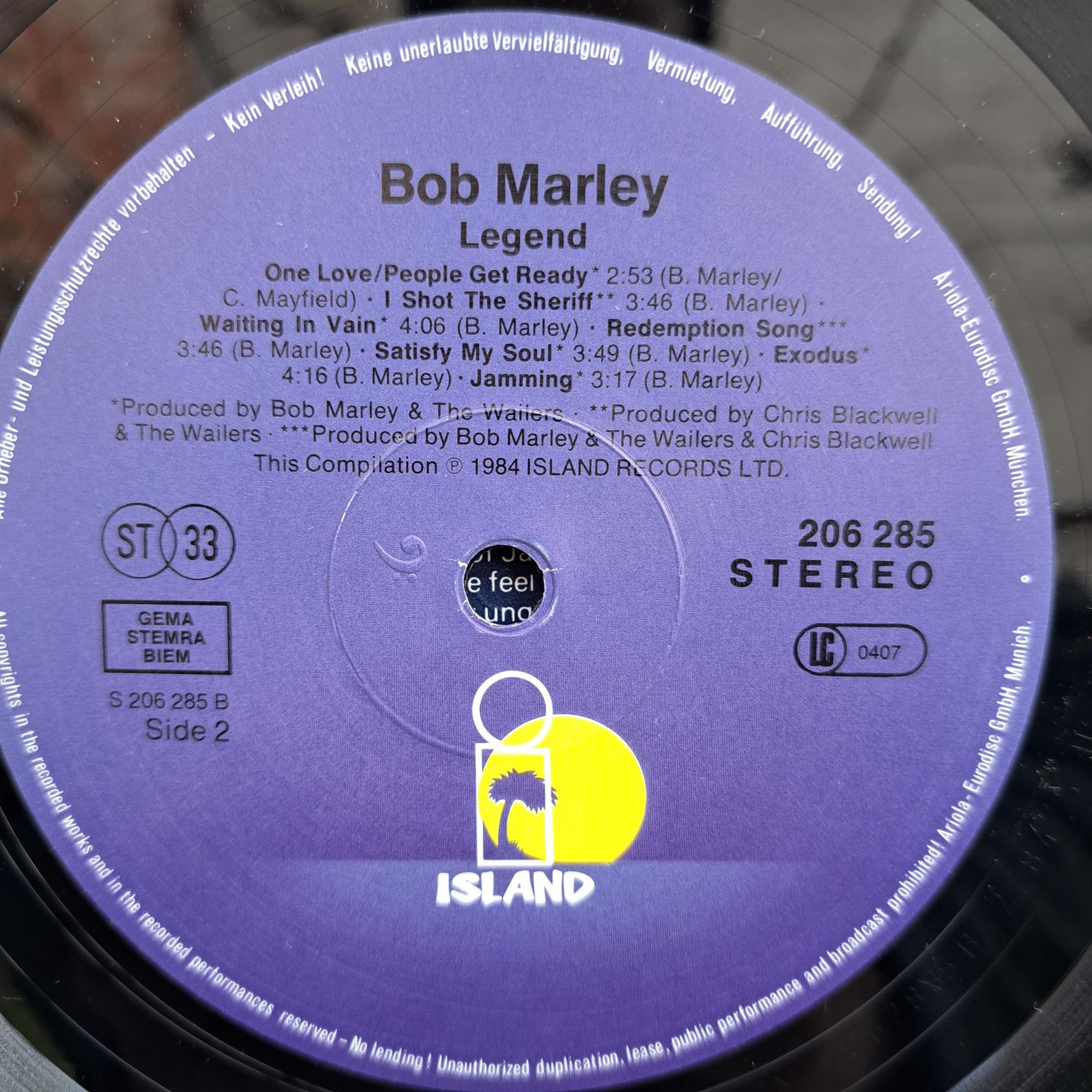 Bob Marley & The Wailers – Live! Disc VINIL LP VG+ (box5) - imagine 3