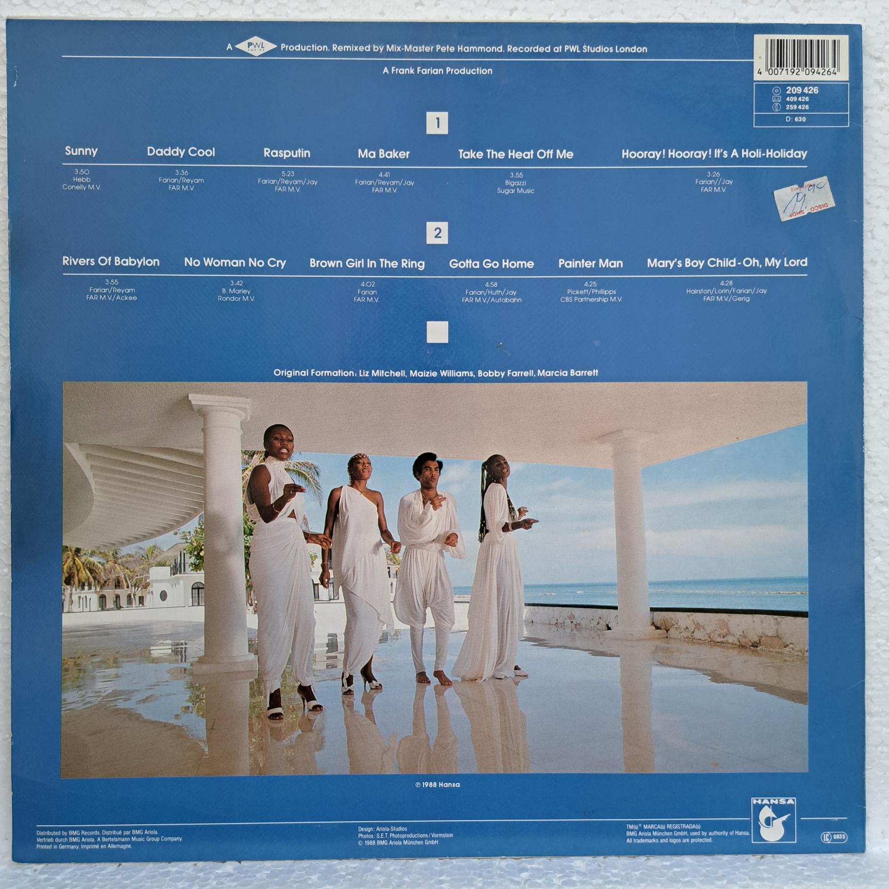 Boney M. Reunion '88 – Greatest Hits Of All Times - Remix '88 Disc VINIL LP VG+ (box8) - imagine 3