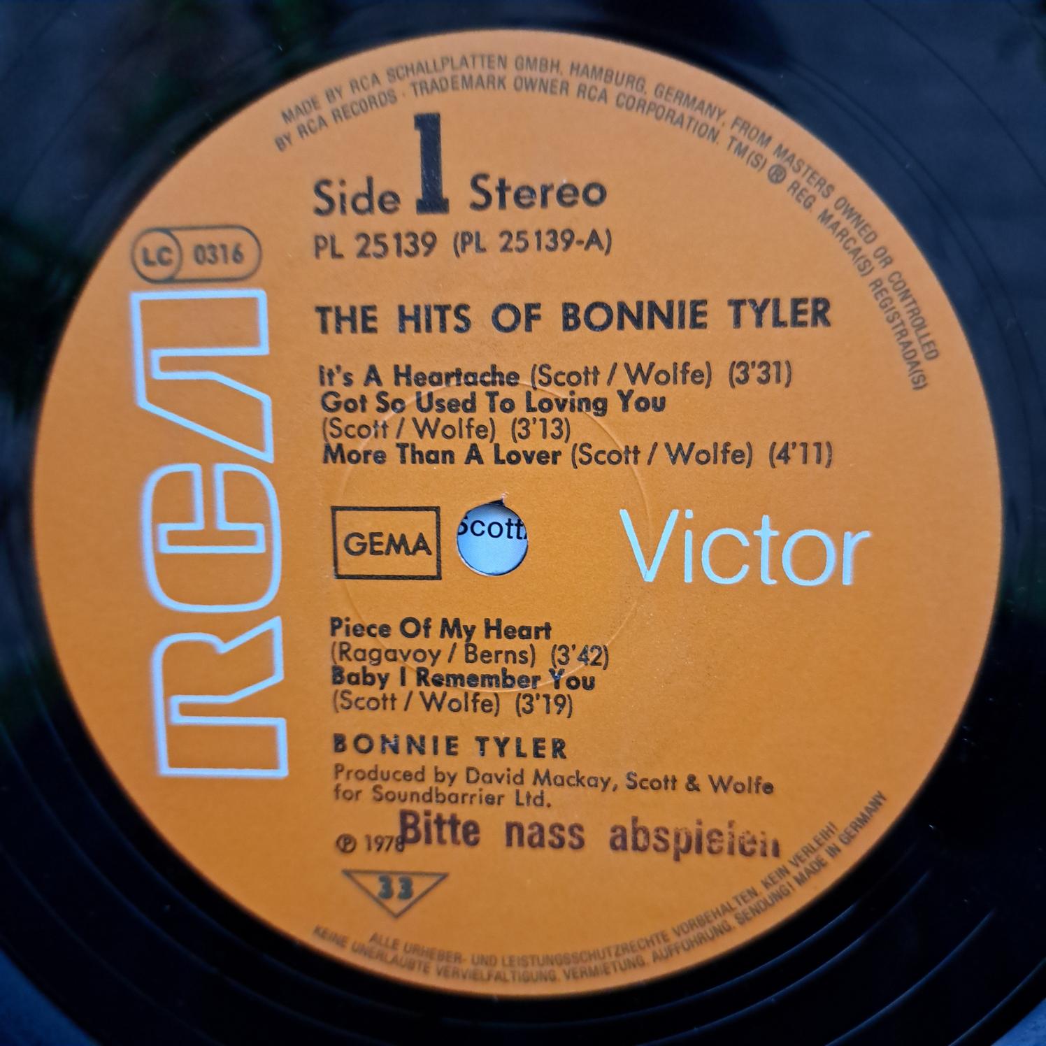 Bonnie Tyler – The Hits Of Bonnie Tyler Disc VINIL LP VG (box4) - imagine 2